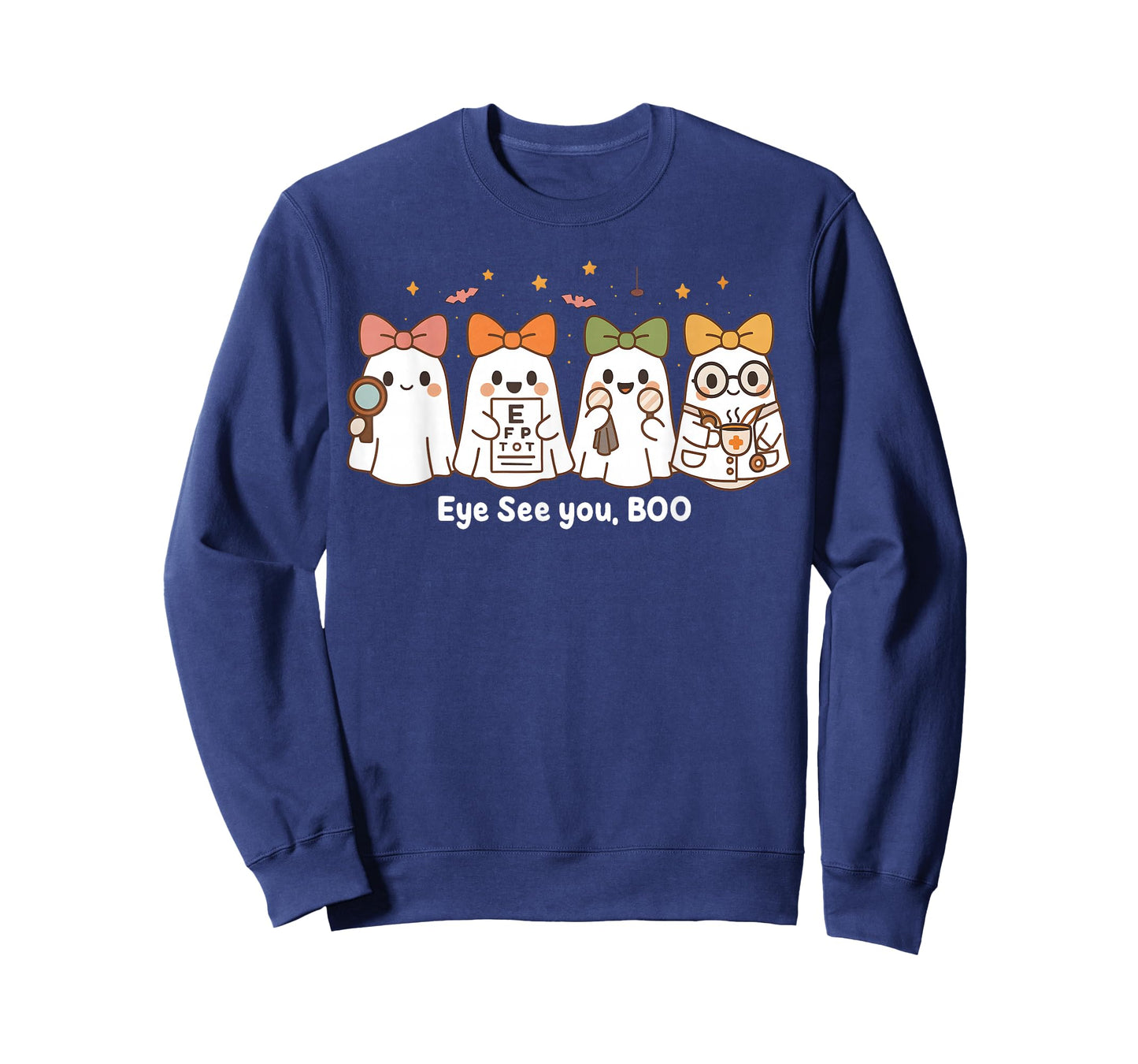 Cute Ghost Optometry Halloween, Eye Doctor, Eye See You, Boo T-Shirt