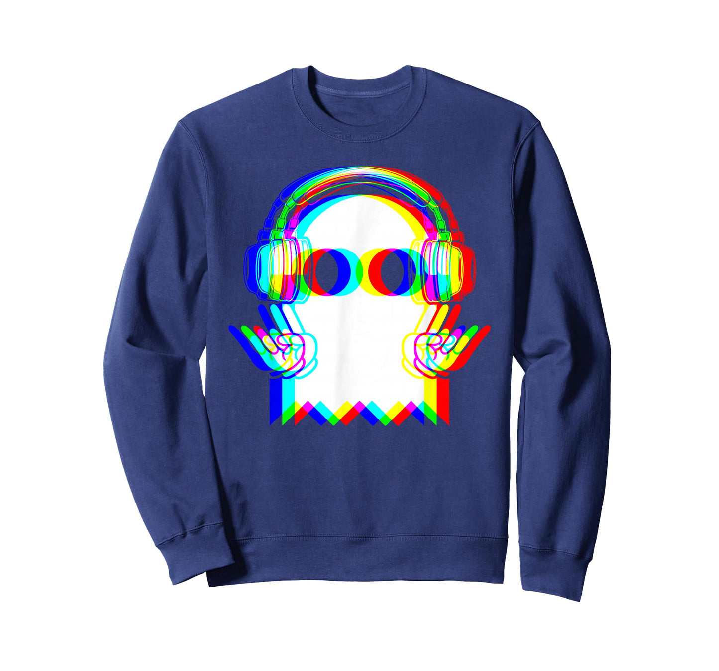 Ghost Trippy Vaporwave Halloween Techno Rave EDM Music Party T-Shirt