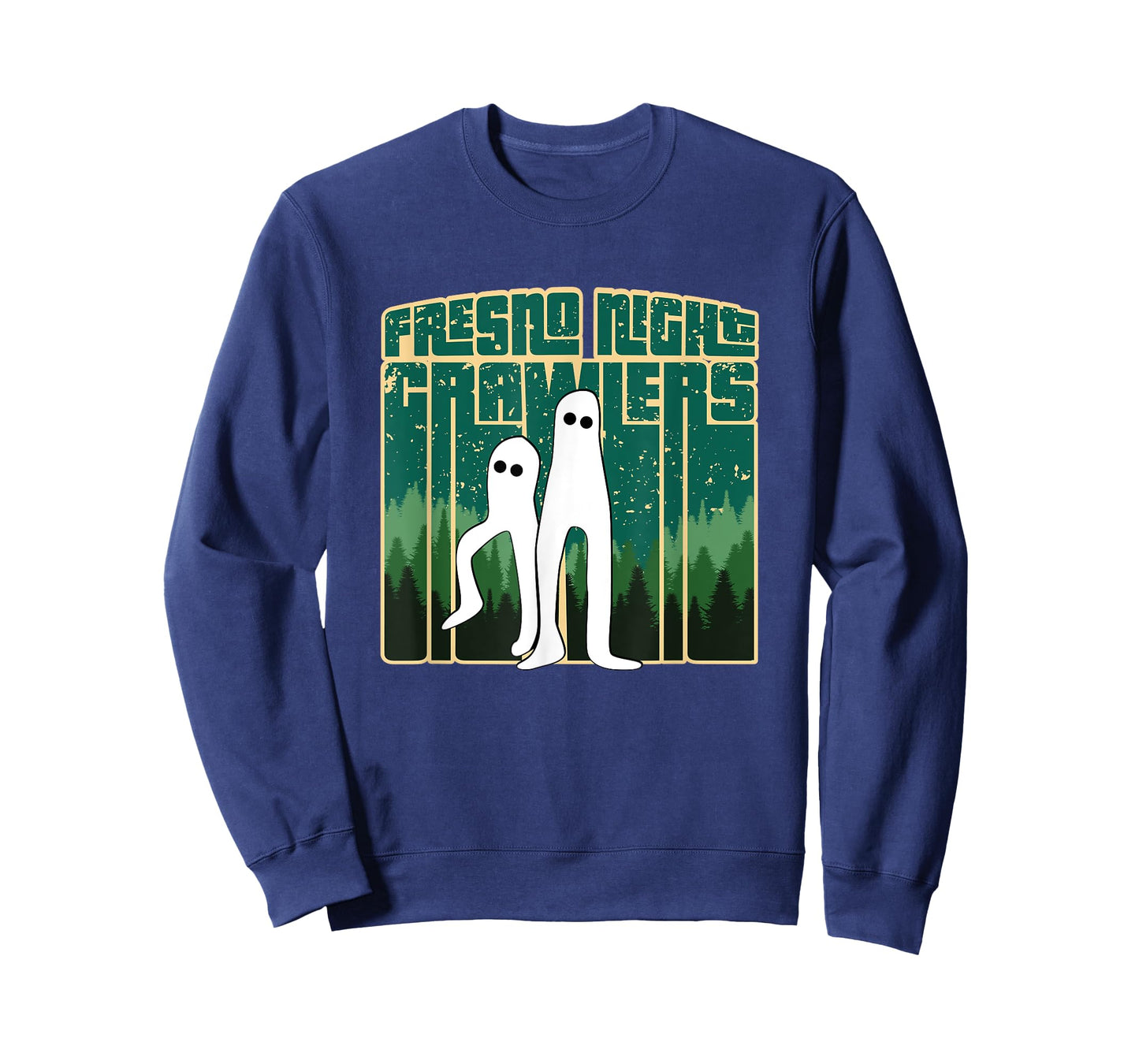 Fresno Night Crawlers - Retro Cute Cryptid Haunted Pants T-Shirt