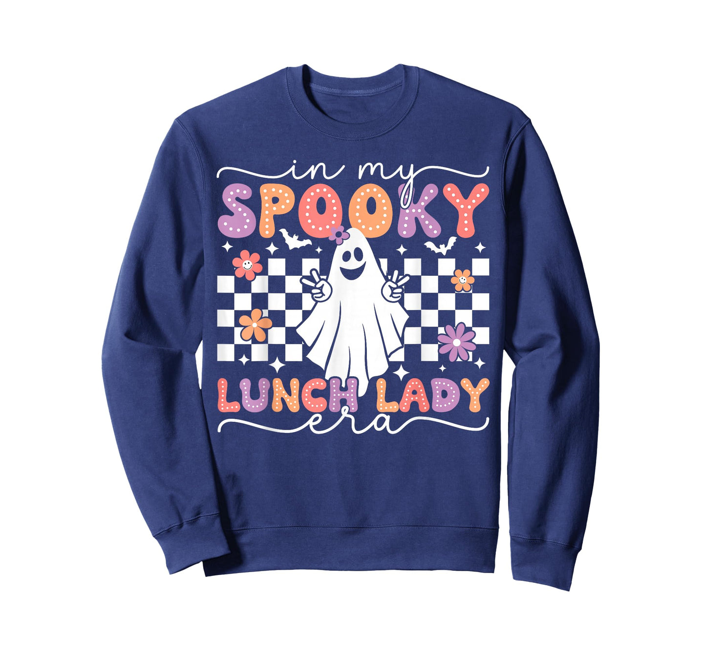 In My Spooky Lunch Lady Era Retro Spooky Ghost Halloween T-Shirt