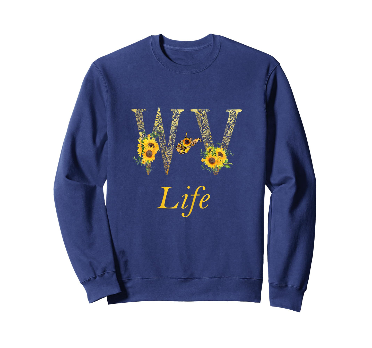 WV Home Roots Pride Sunflower Lover Proud Map West Virginia T-Shirt