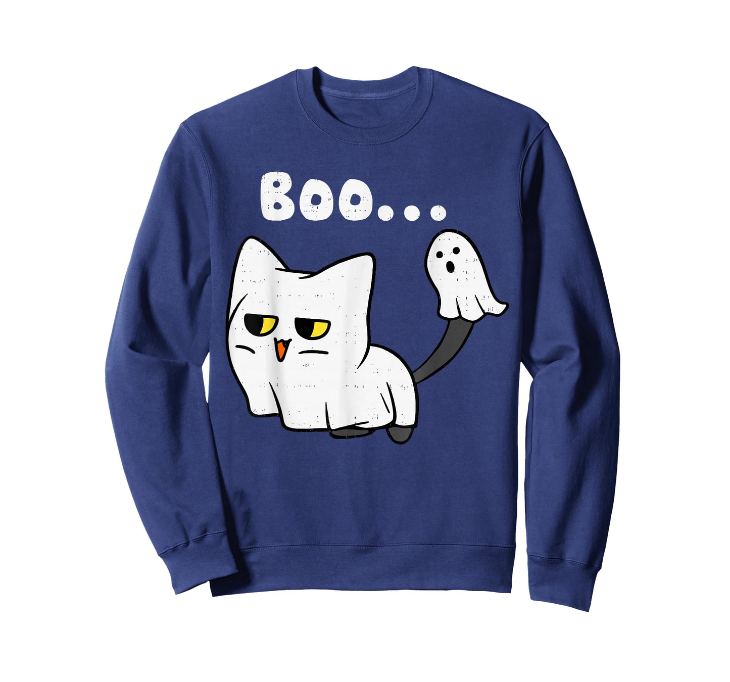 Cat Boo Ghost Cute Kitty Spooky Funny Halloween Meow Pet T-Shirt