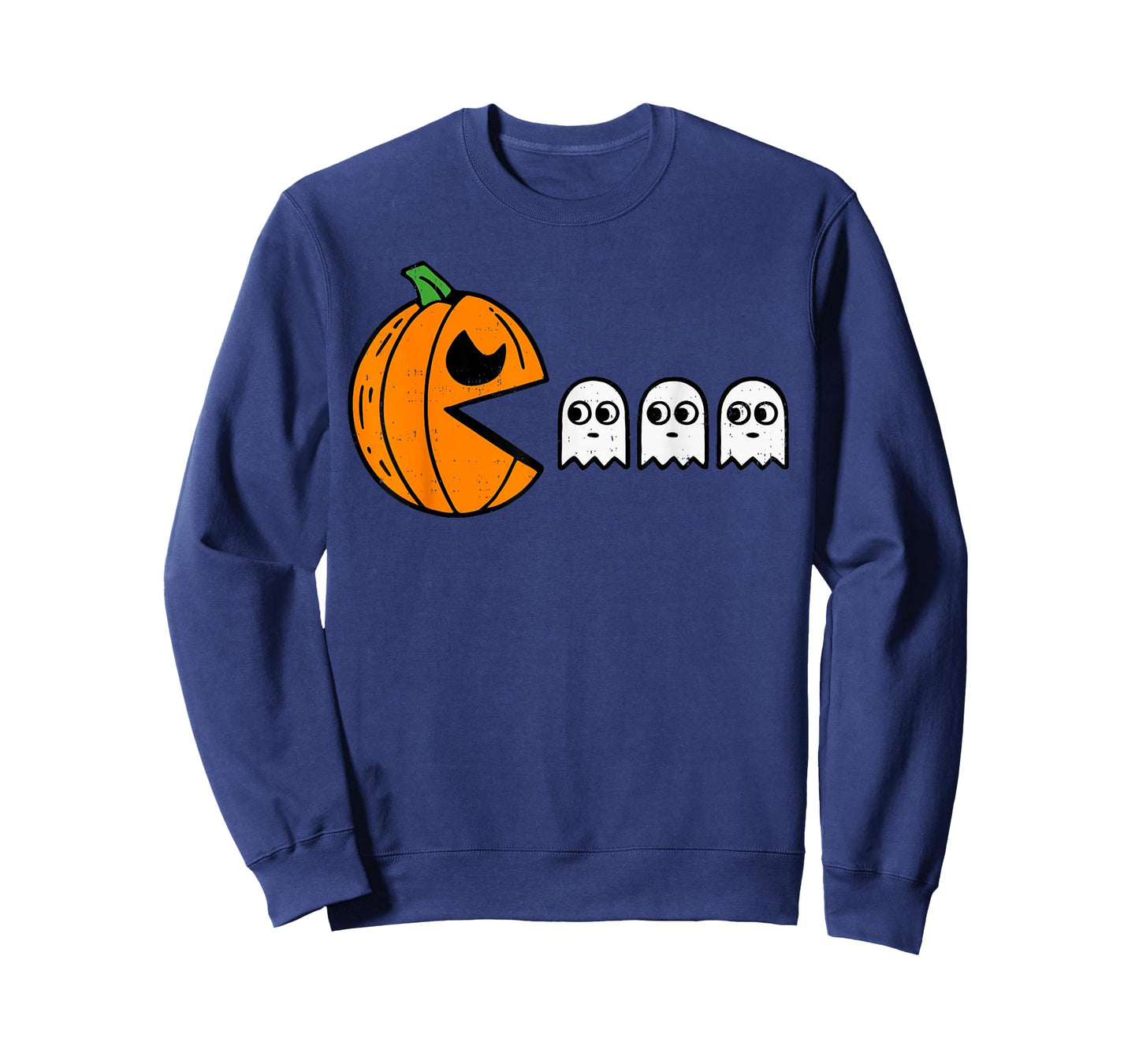 Pumpkin Eating Ghost Gamer Halloween Gaming Boys Teen Kids T-Shirt