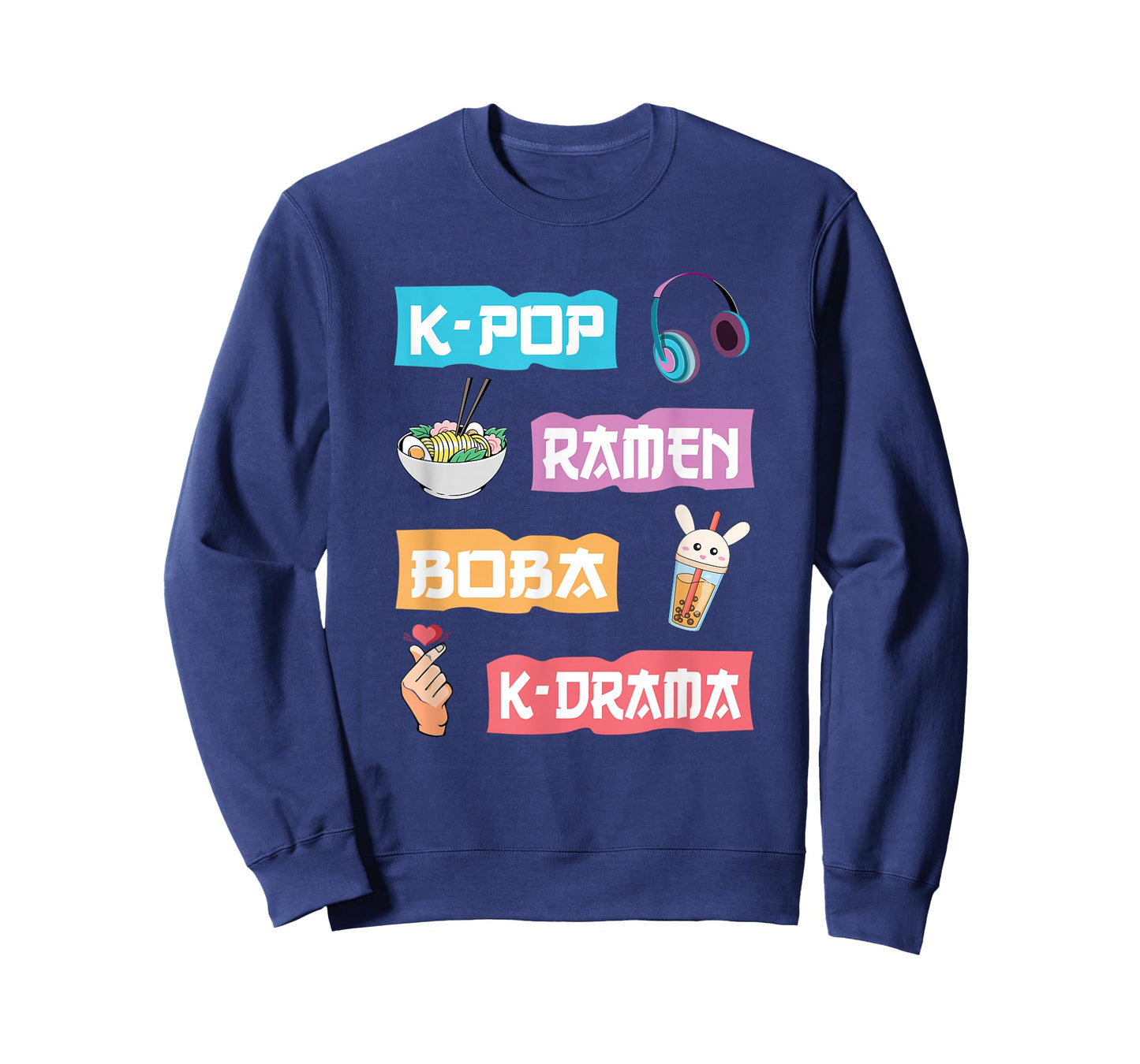 K-Pop Ramen Boba K-Drama - Cute Anime Ramen T-Shirt Small