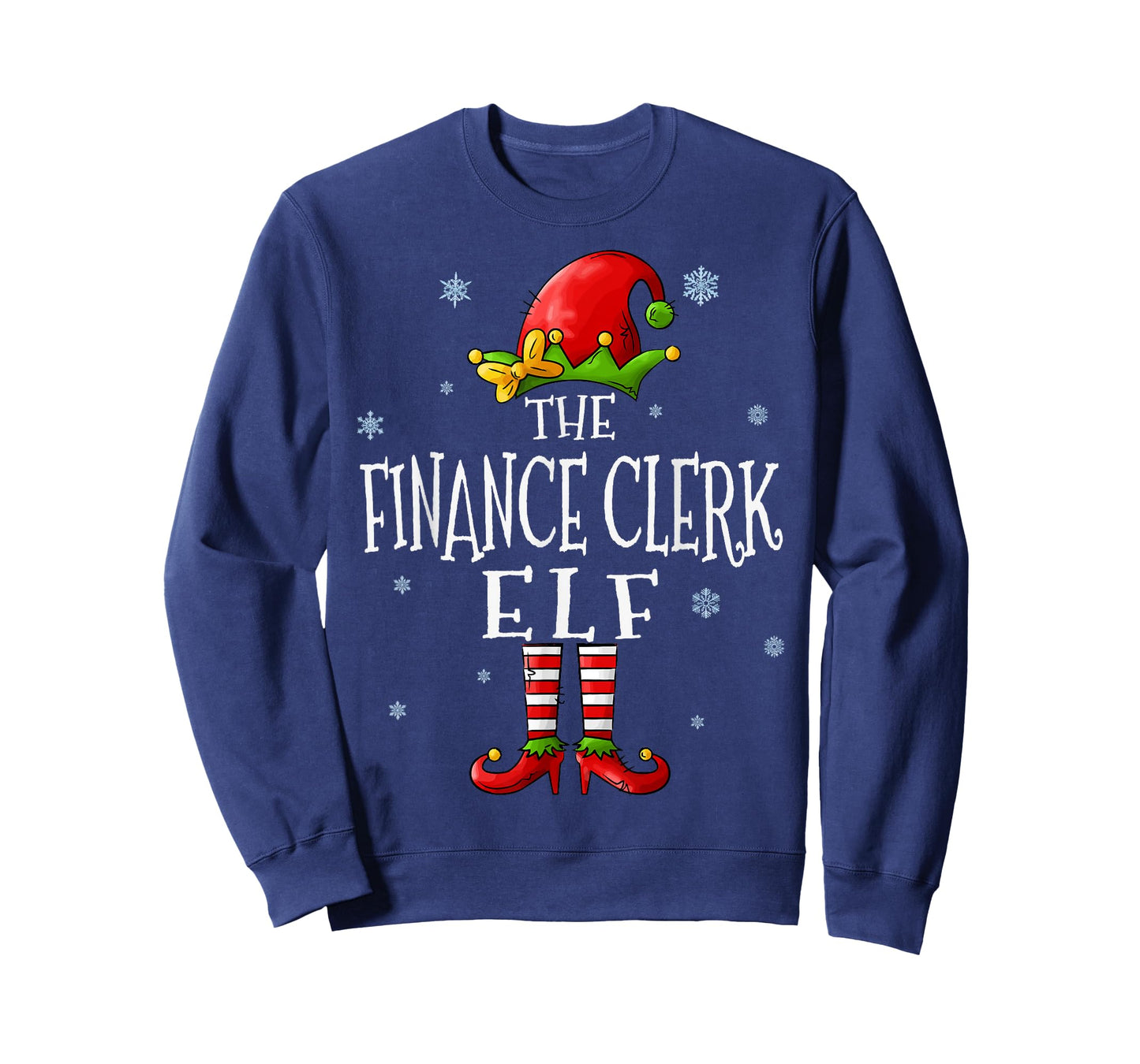 The Finance Clerk Elf Squad Funny Groupe Matching Christmas T-Shirt