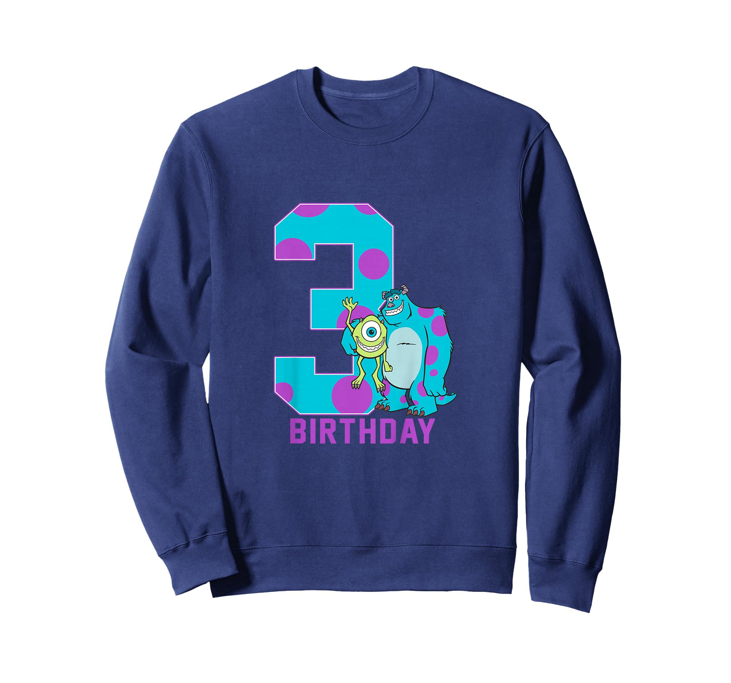 Kids Disney Pixar Monsters University Mike & Sully 3rd Birthday T-Shirt