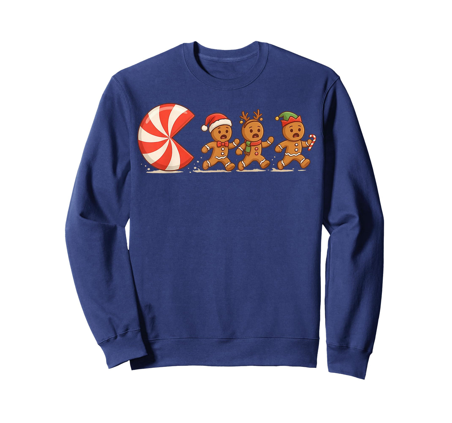 Funny Christmas Cookie Gaming Gingerbread Man Candy Cane T-Shirt
