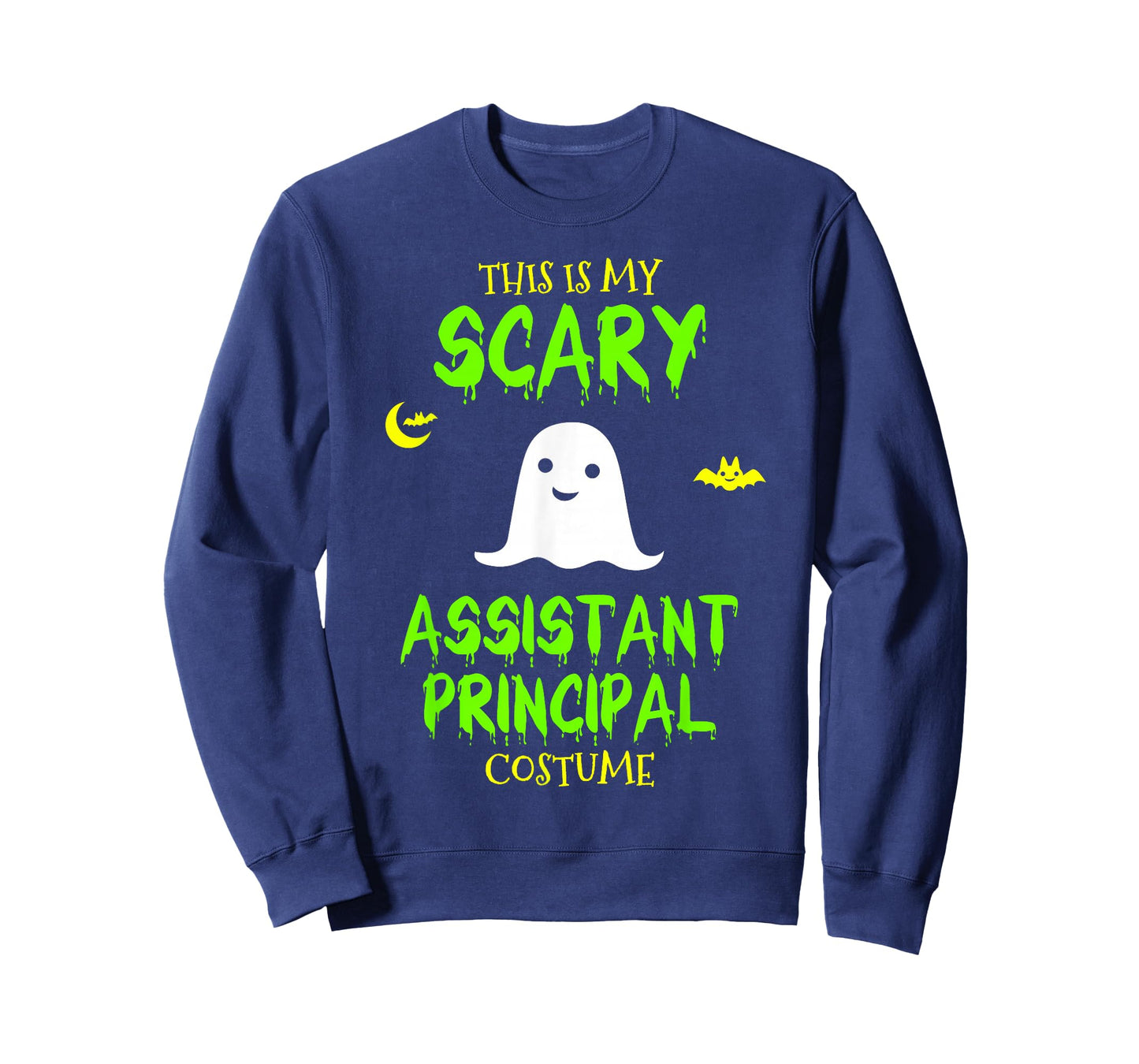 Scary Assistant Principal Costume Halloween Lazy Easy T-Shirt