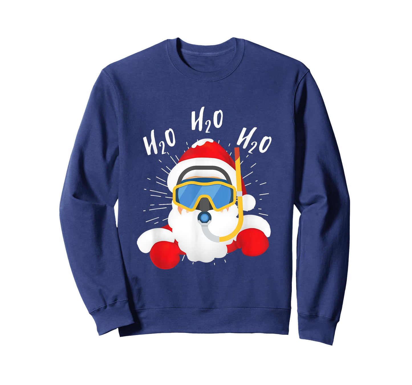 H2o Santa Claus Snorkeling Diving Chistmas Season T-Shirt
