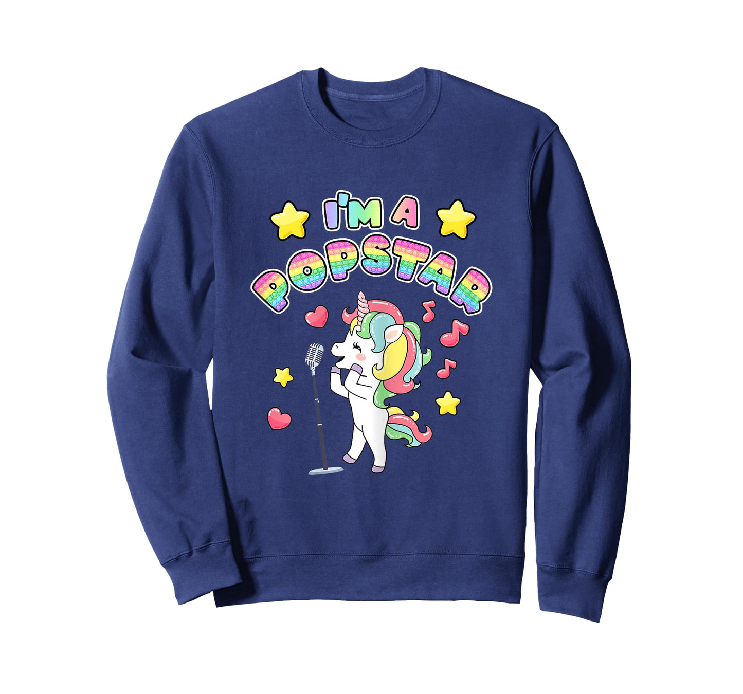 I'm A Popstar Happy Singing Unicorn Popstar T-Shirt