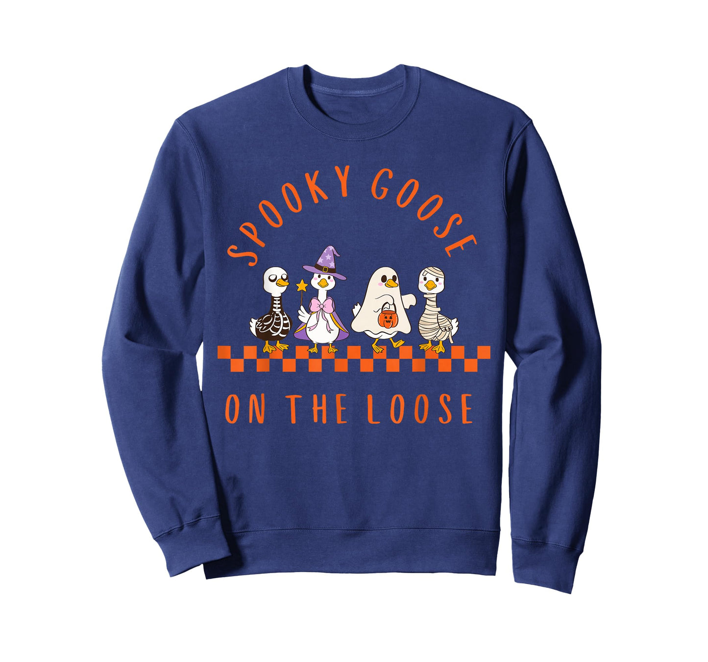 Just A Spooky Goose On The Loose Silly Funny Halloween T-Shirt
