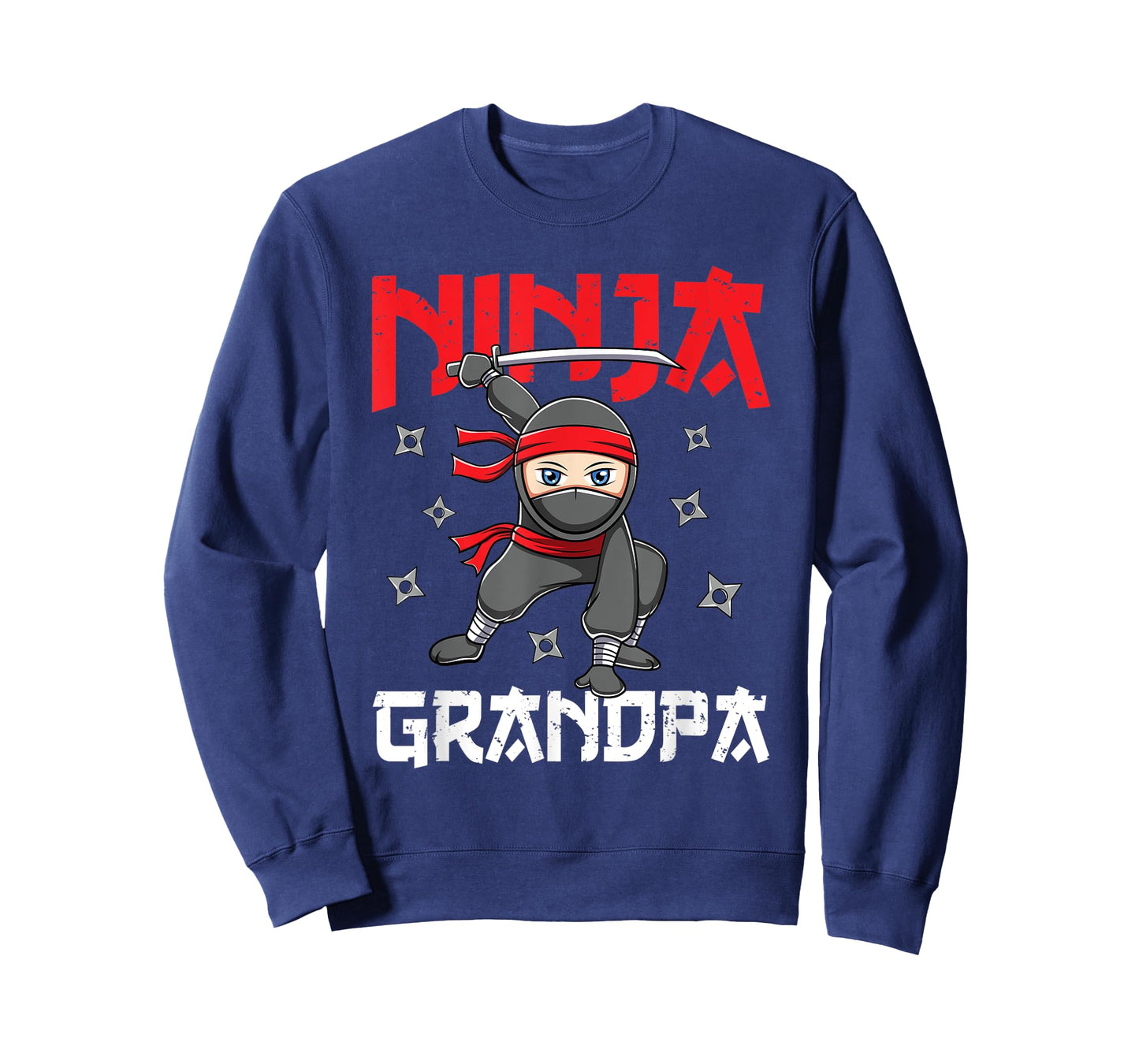 Mens Ninja Grandpa Family Matching Ninja Birthday Themed Party T-Shirt