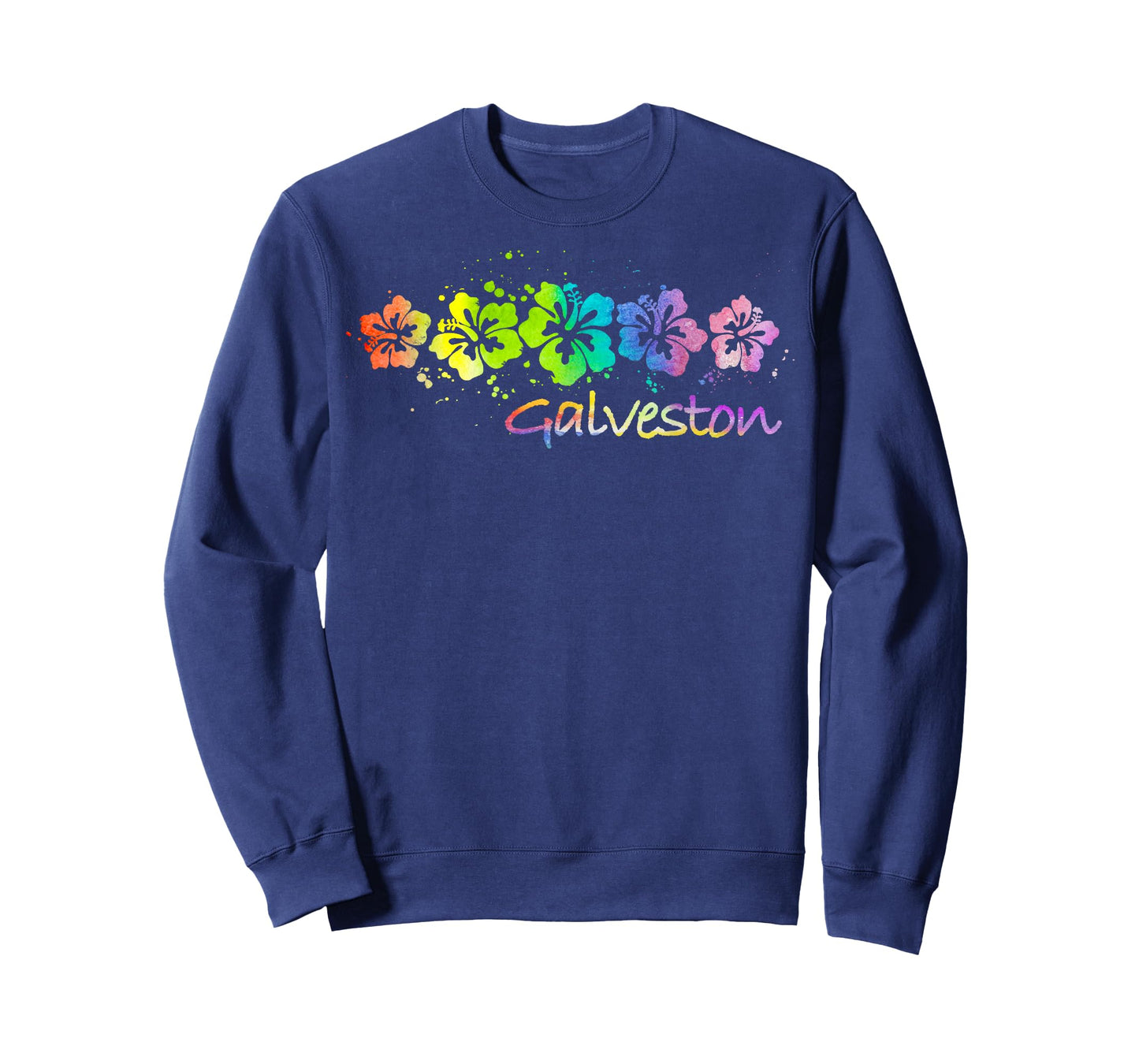 Galveston, TX Watercolor Beach & Surf T-Shirt
