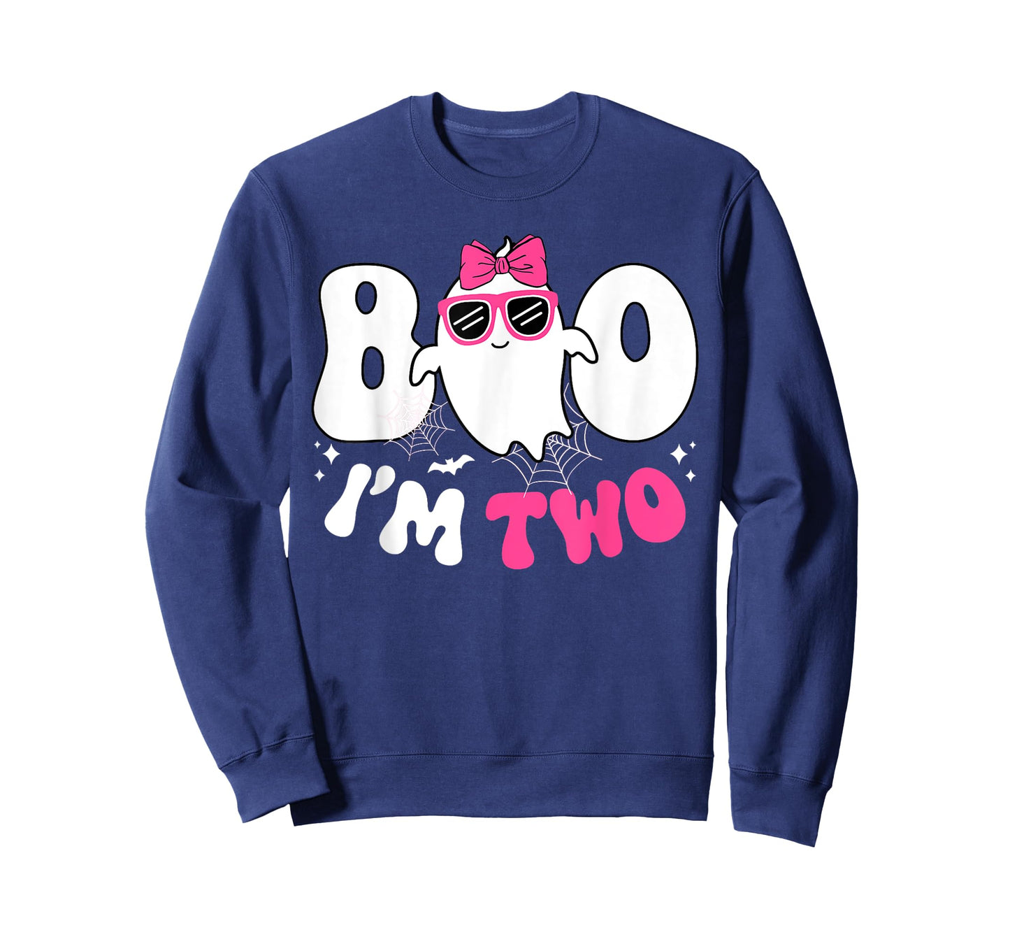 Kids Ghost Boo I'm Two 2nd Birthday Girl Halloween T-Shirt