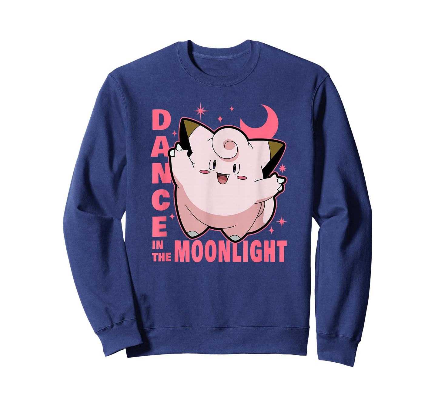 Pokémon Clefairy Dance in The Moonlight Big Face T-Shirt