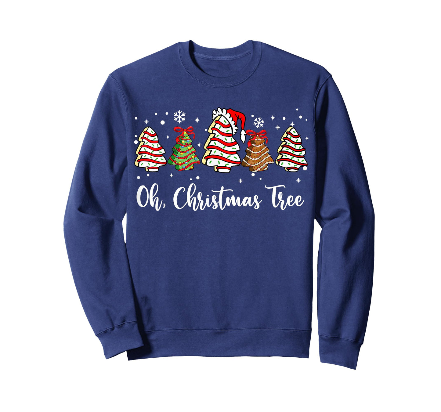 Oh Christmas Tree Cakes Debbie Becky Jen Cake Lovers Xmas T-Shirt