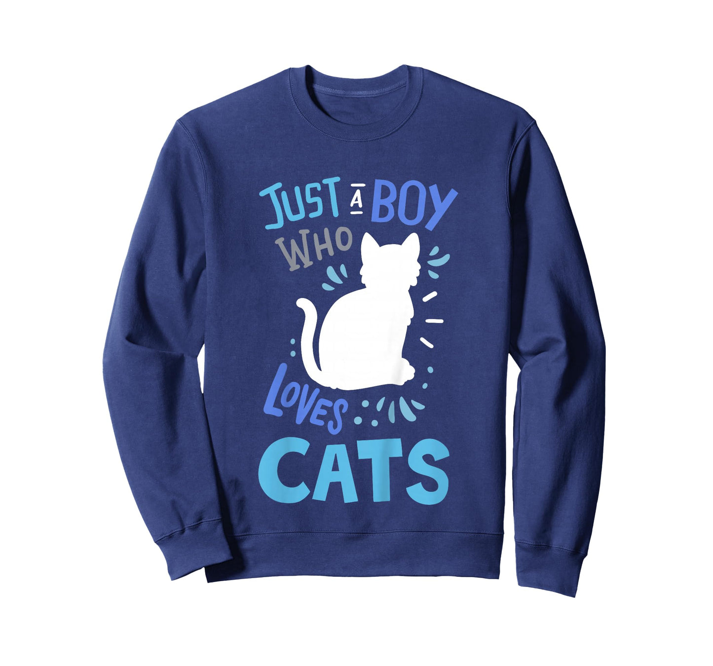 Kids Cat Just A Boy Who Loves Cats for Cat Lovers T-Shirt