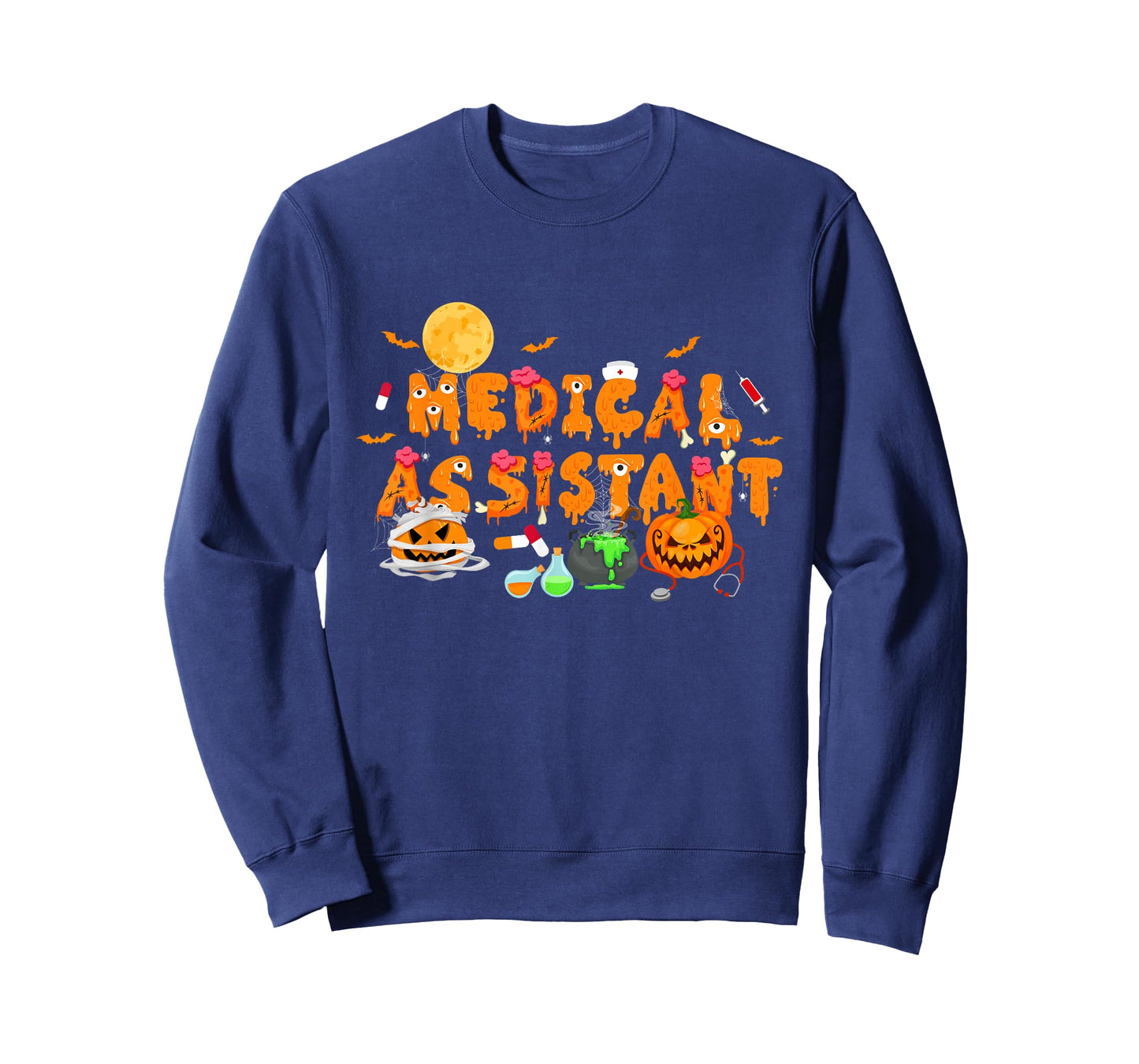 Men Women Medical Assistant Scary Halloween Zombie Costume T-Shirt