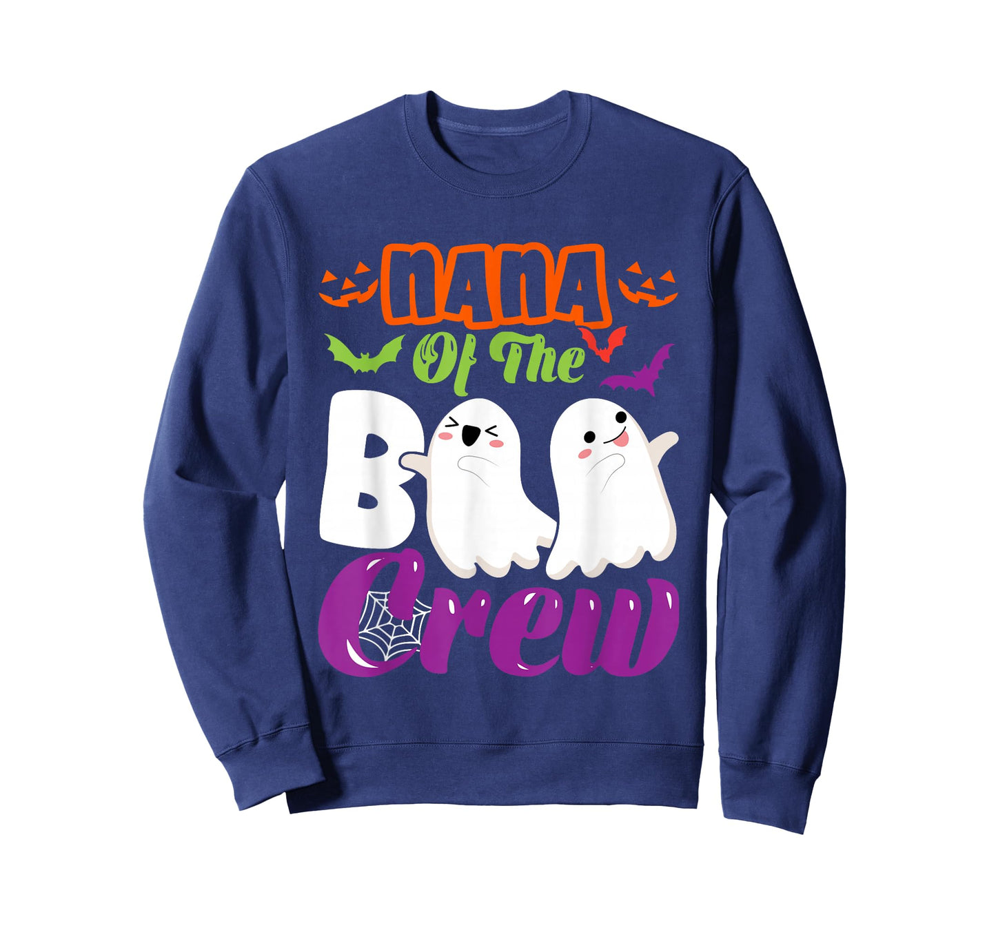 Nana Of Boo Halloween Crew Costume Boo Ghost Lover Family T-Shirt