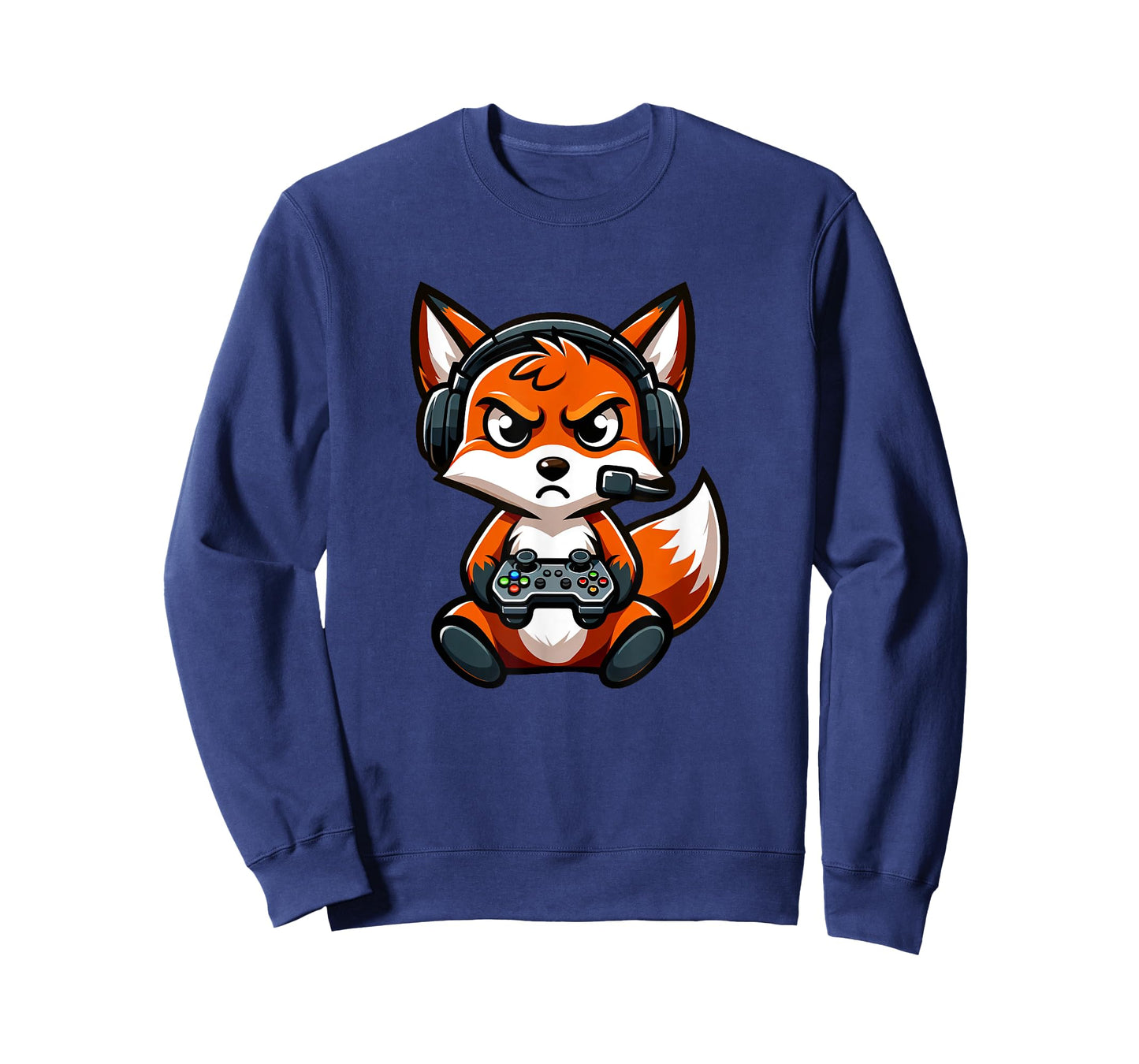 Cute Red Fox Gamer Video Games Funny Boys Girls Kids T-Shirt