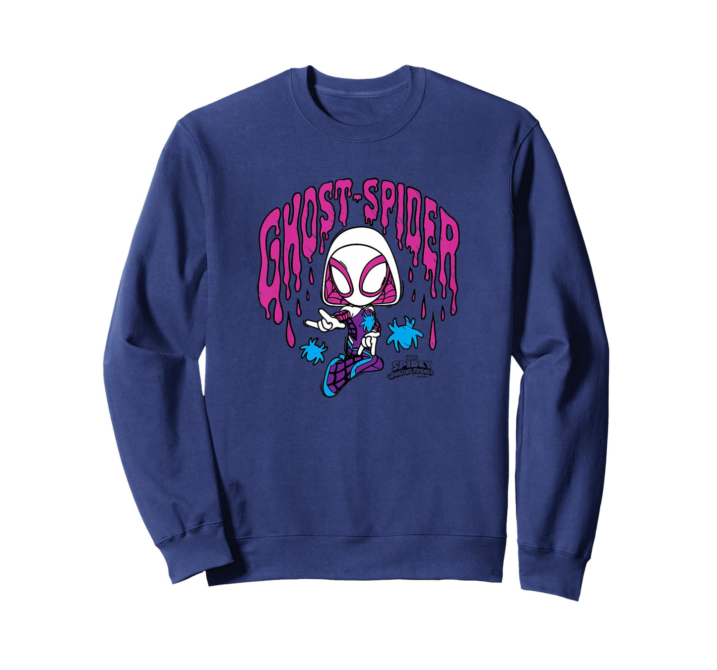 Kids Spidey And His Amazing Friends - Ghost Spider Scribble T-Shirt