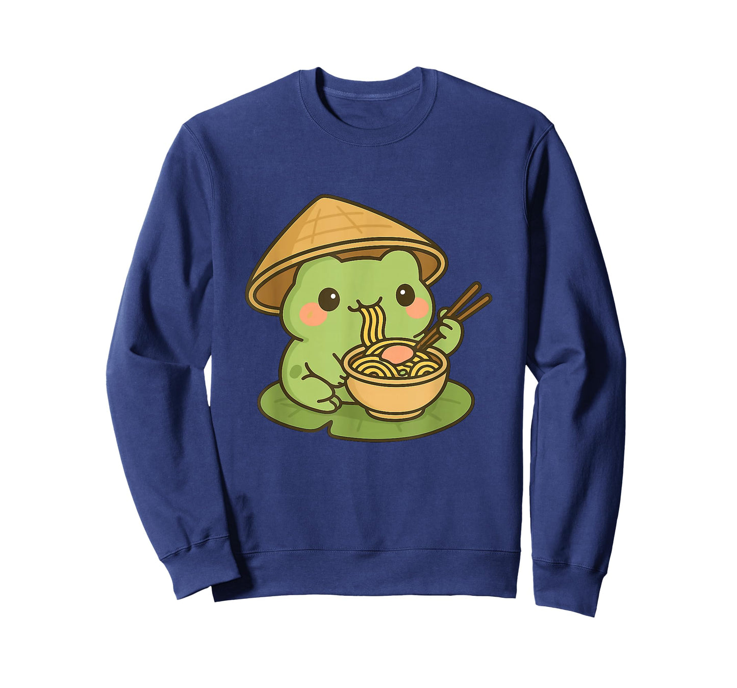 Cute Frog Eating Ramen Anime Japanese Gifts Men Women Kids T-Shirt