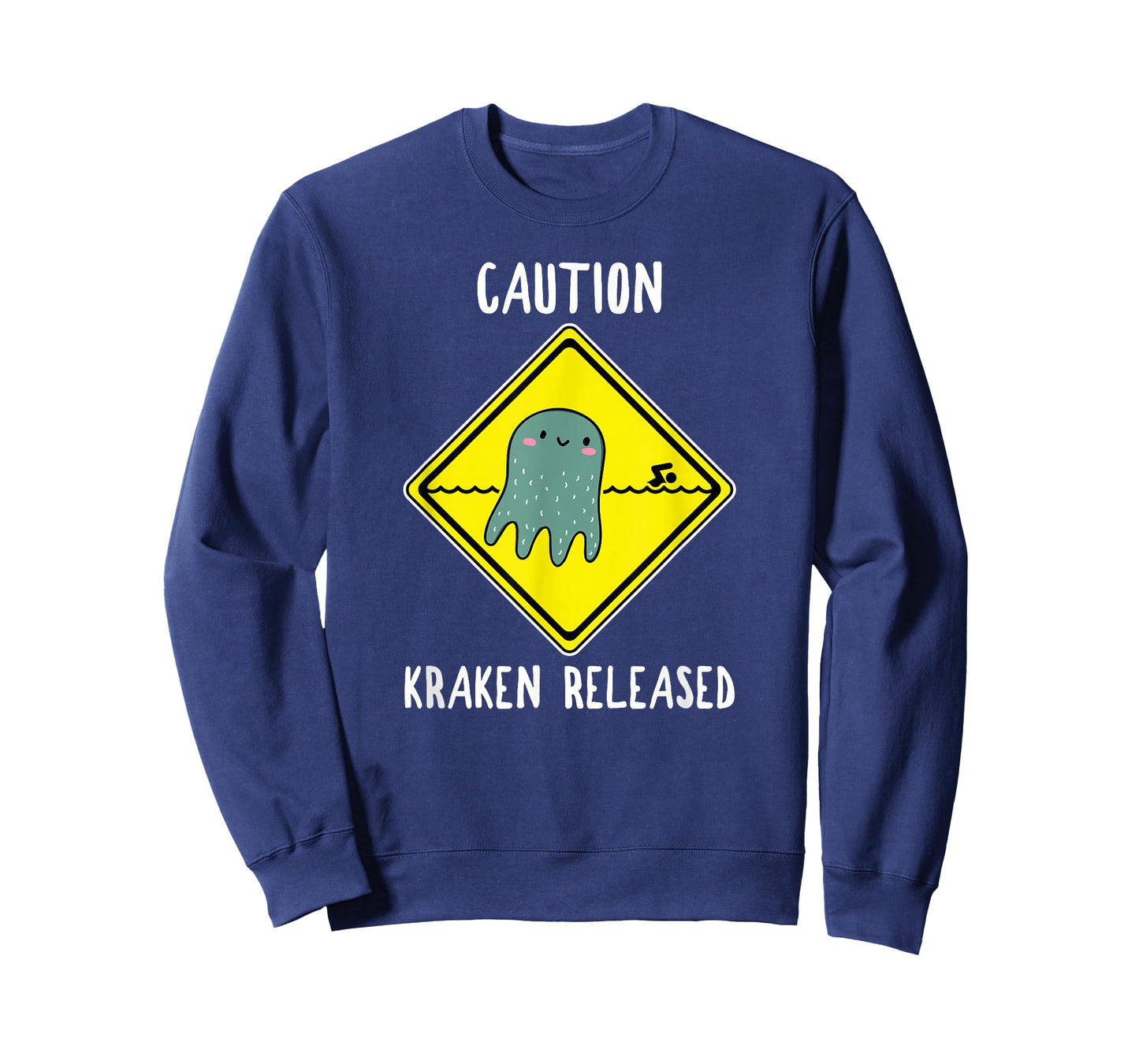 Release The Kraken Shirt Caution Sign Funny Octopus Gift T-Shirt