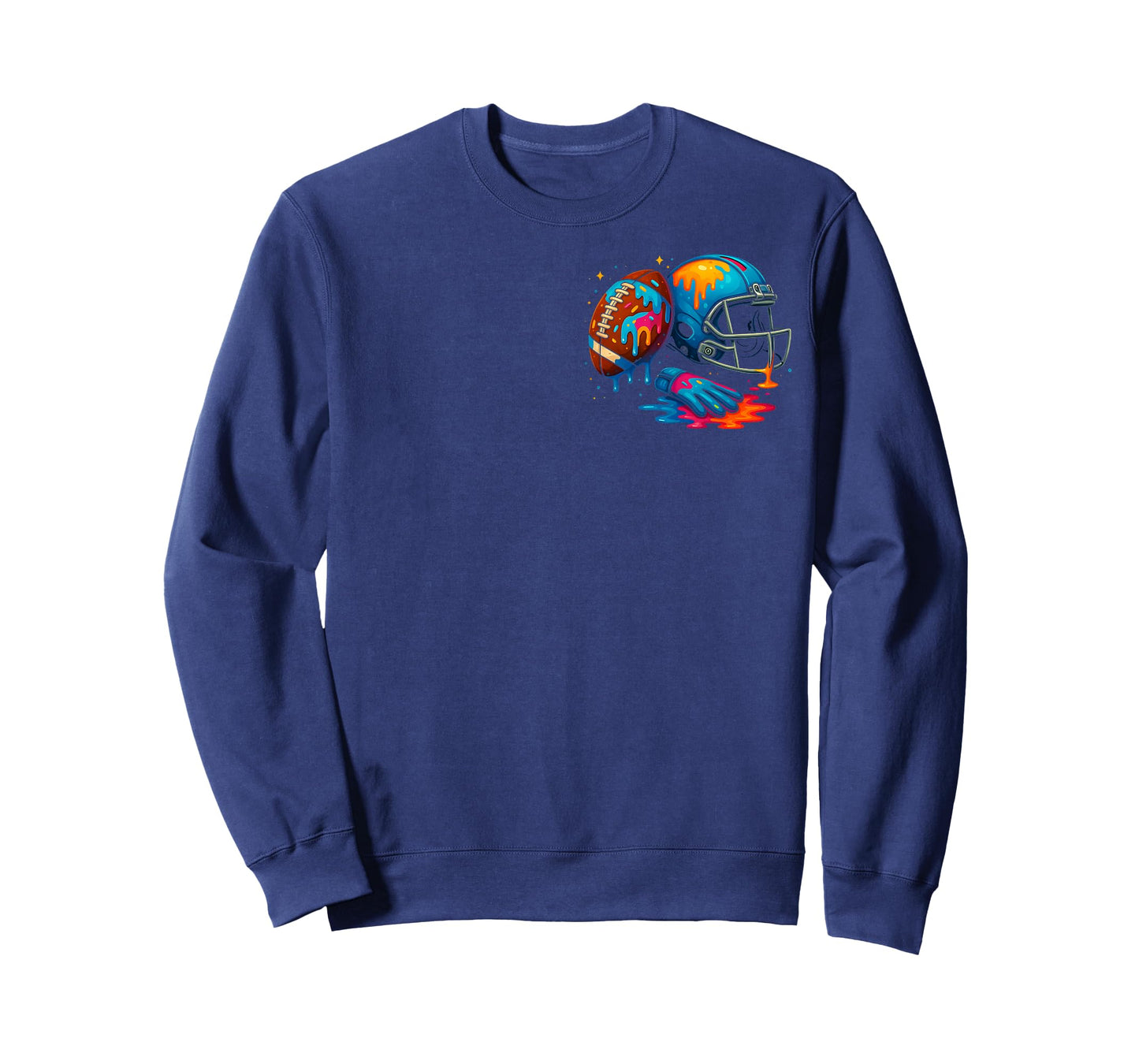 Football Drip Youth Boys Football Ice Cream Respect Drip T-Shirt
