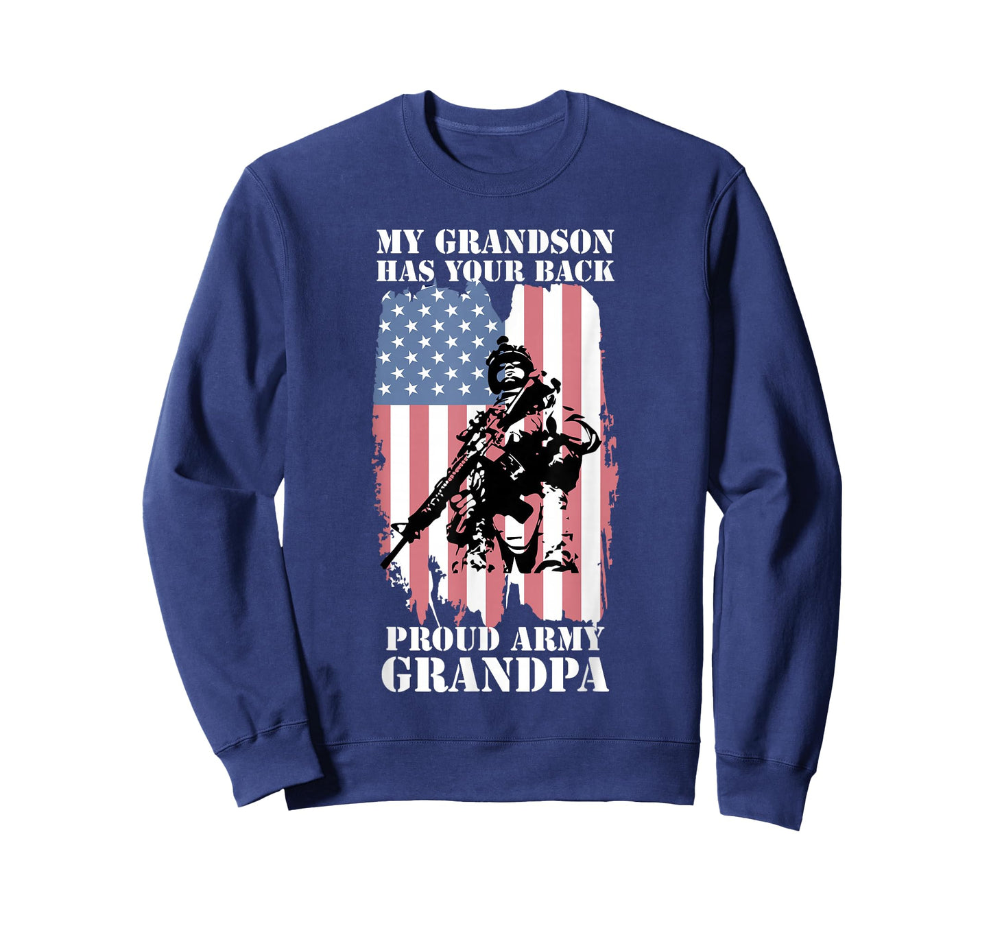 My Grandson Has Your Back - Proud Army Grandpa Shirt Gift T-Shirt