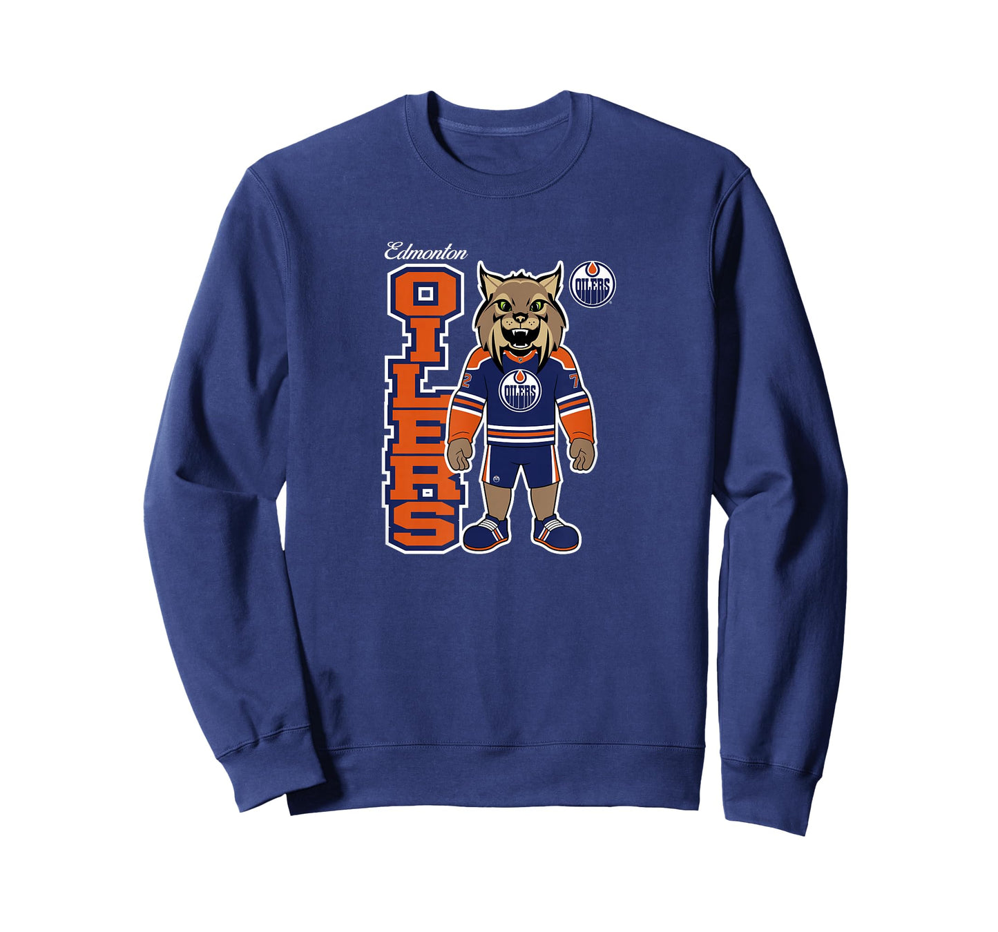 Edmonton Oilers Hunter The Lynx NHL Officially Licensed T-Shirt