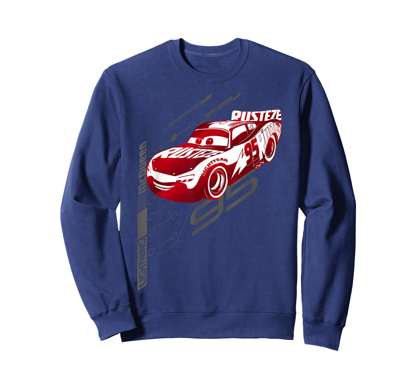 Disney Pixar Cars Lightning McQueen Neon Schematics Logo T-Shirt