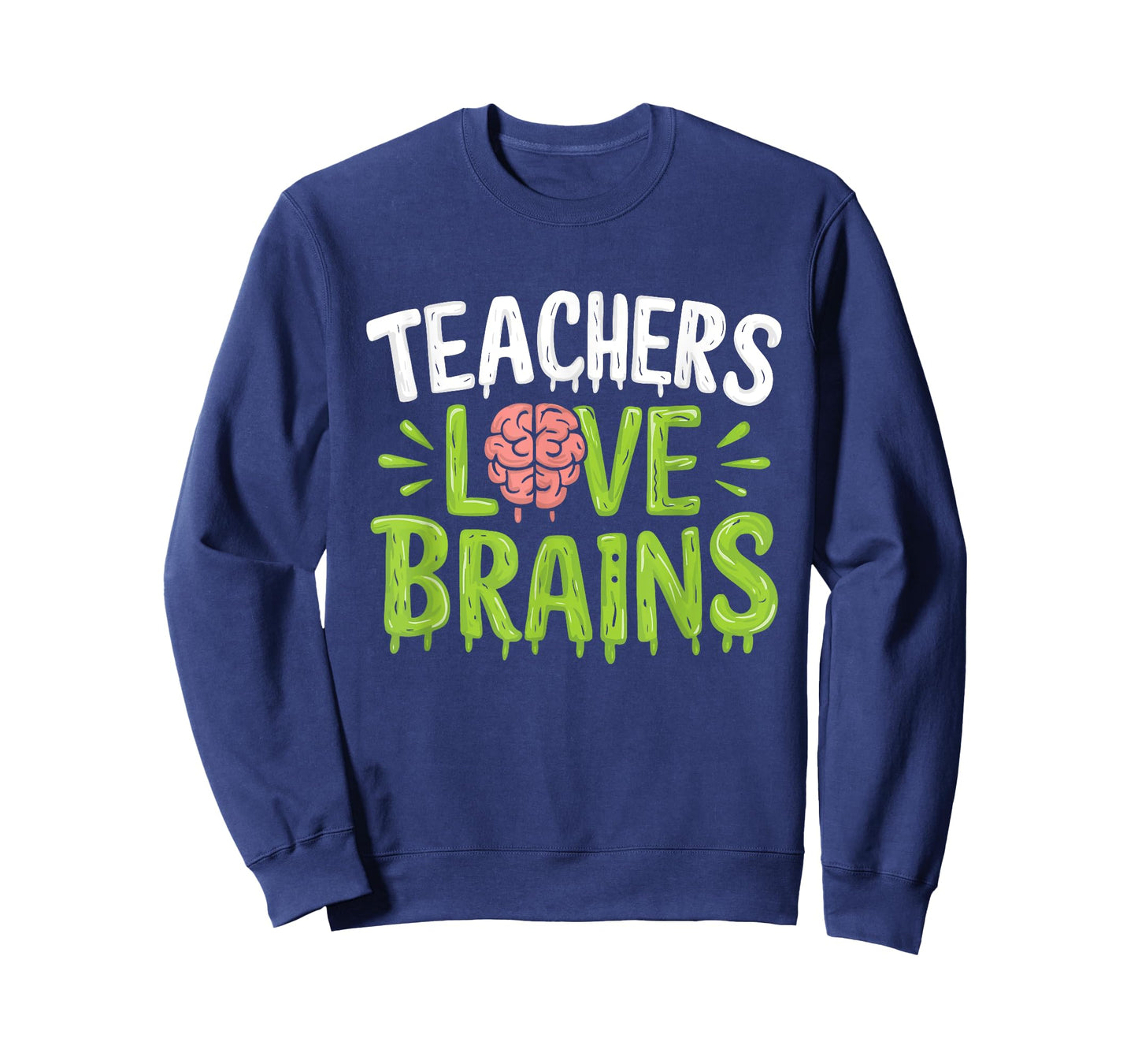 Teachers Love Brains Halloween Teacher Zombie T-Shirt