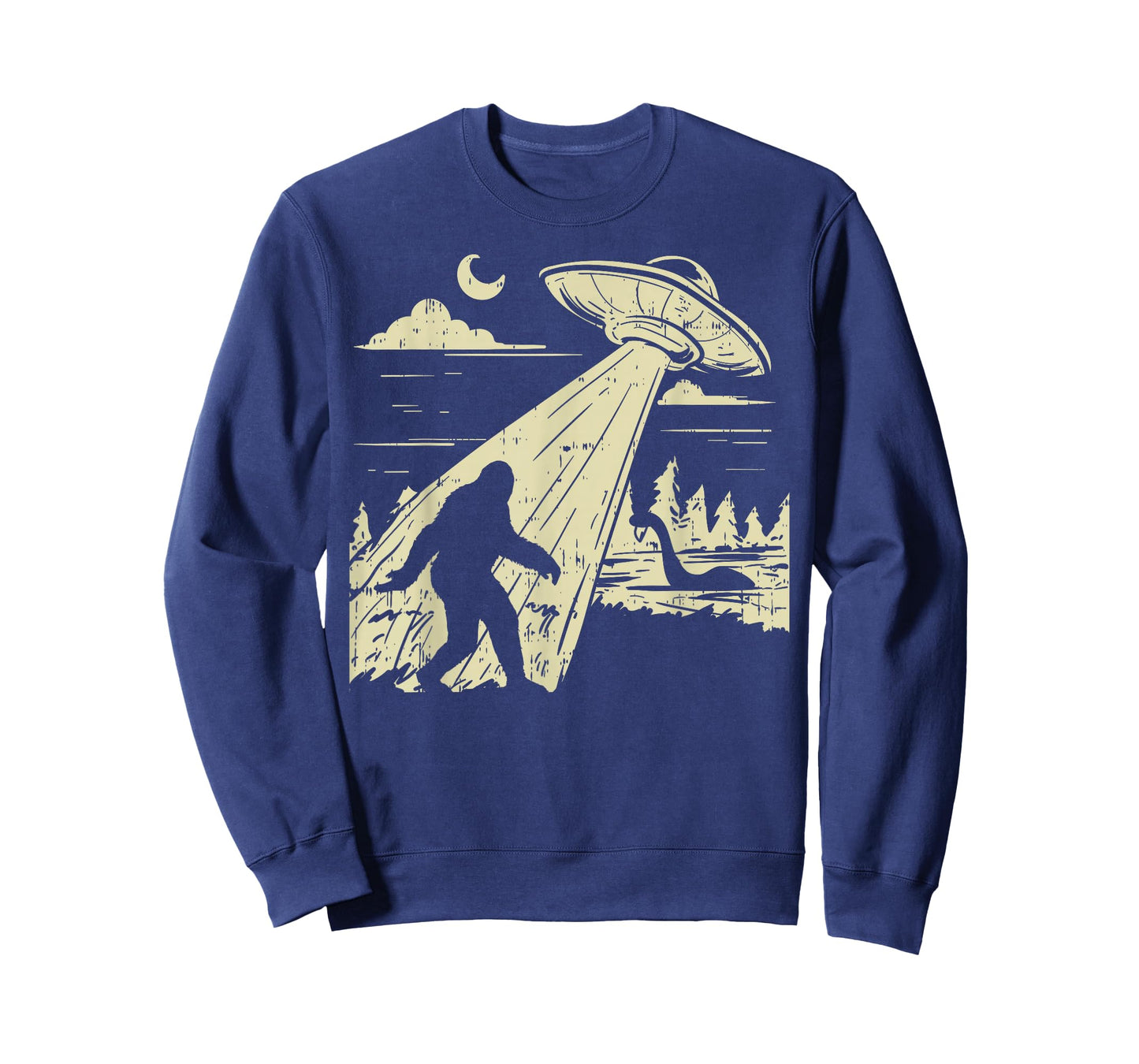 UFO Bigfoot Sasquatch Lochness Monster Funny Believe Gift T-Shirt