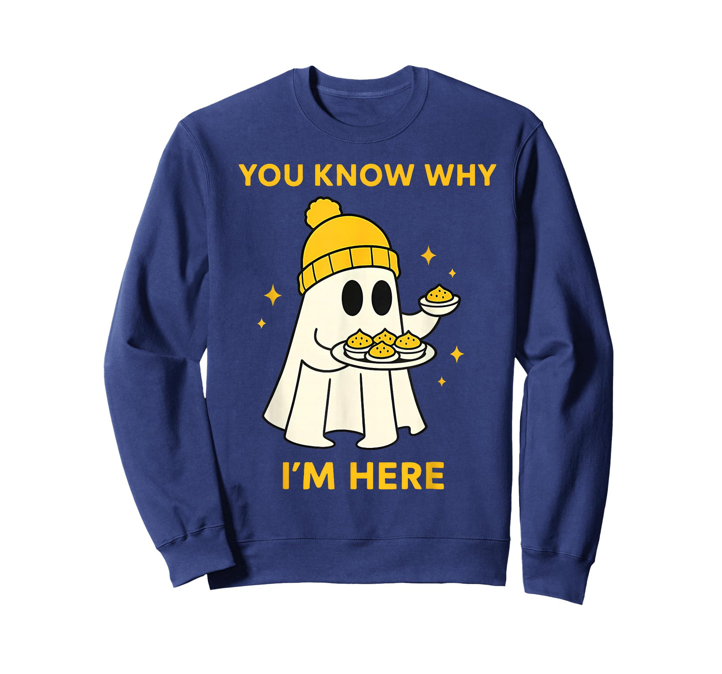 Funny Ghost You Know Why I'm Here Deviled Egg Thanksgiving T-Shirt