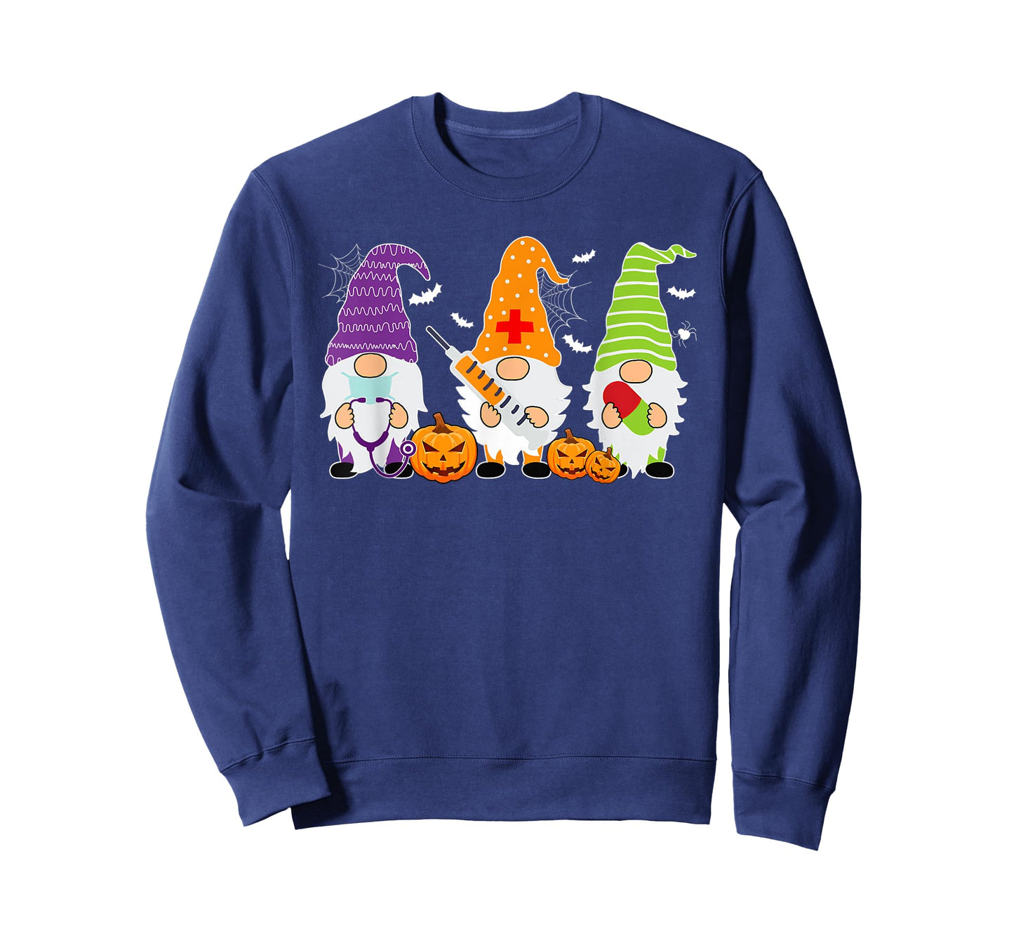 Halloween Gnome Nurse Costume Nursing Women Men T-Shirt