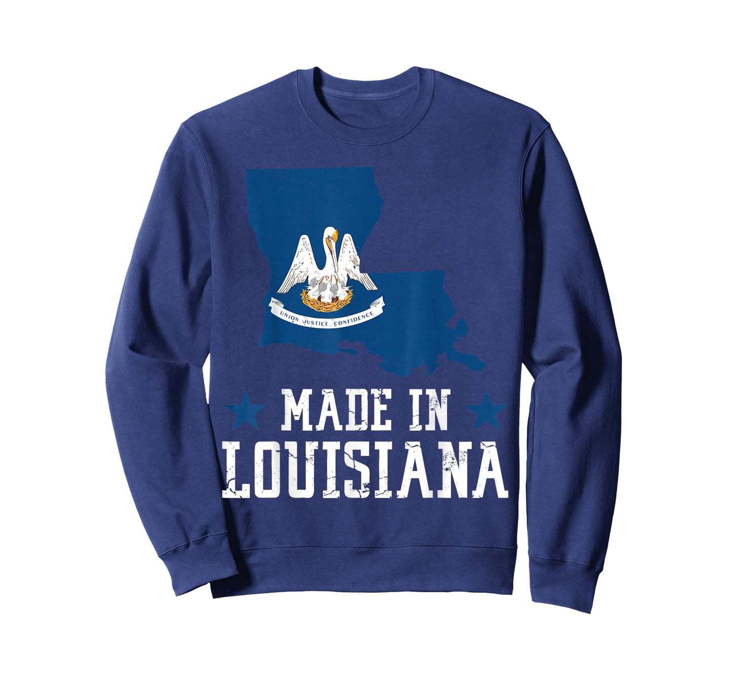 Made in Louisiana - Louisiana Pride US State Louisiana Flag T-Shirt