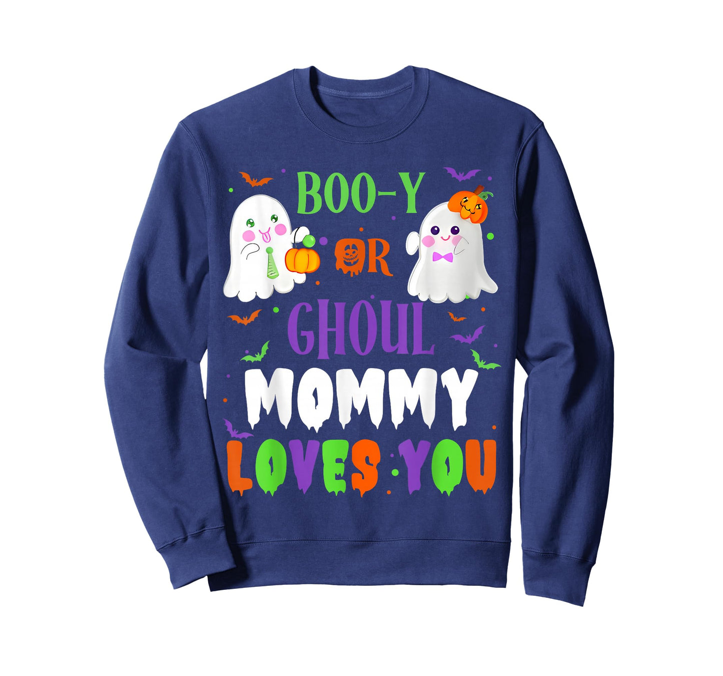 Boo-y Or Ghoul Mommy Loves You Boo Halloween Baby Gender T-Shirt