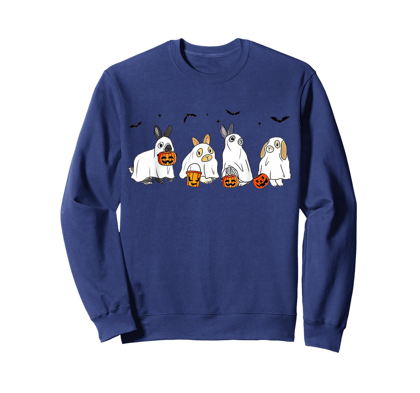 Cute Fall Ghost Bunny Rabbit Halloween Costume Spooky Season T-Shirt