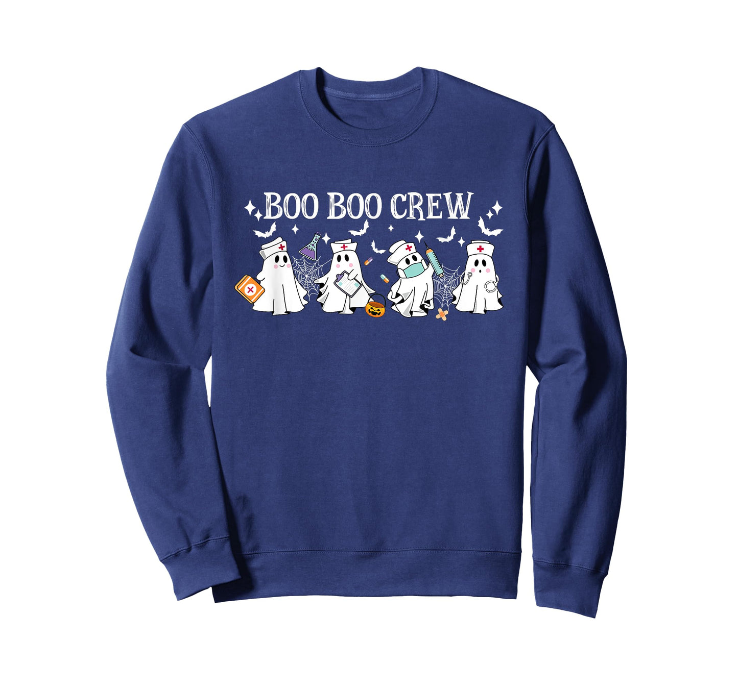 Boo Boo Crew Nurse Ghost Funny Halloween T-Shirt