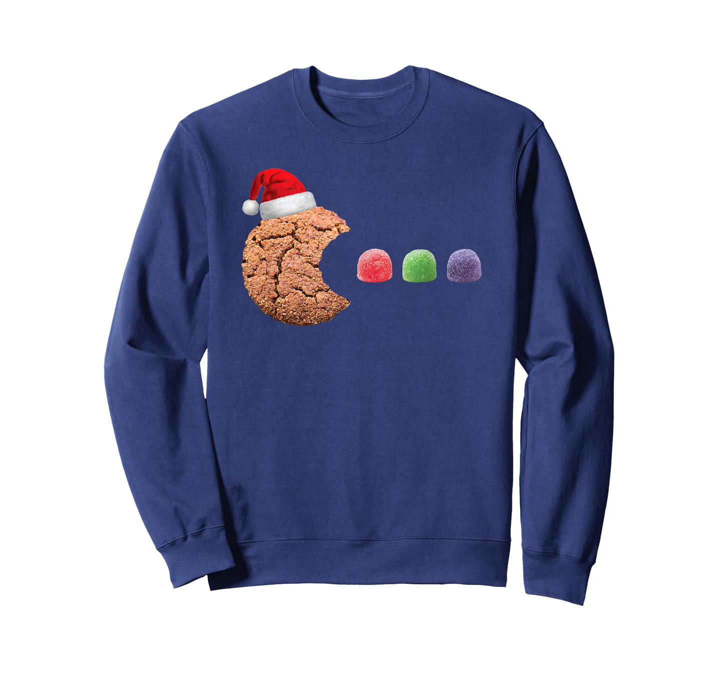 Funny 80's Retro Gamer Gingerbread Cookie Gumdrops Christmas T-Shirt