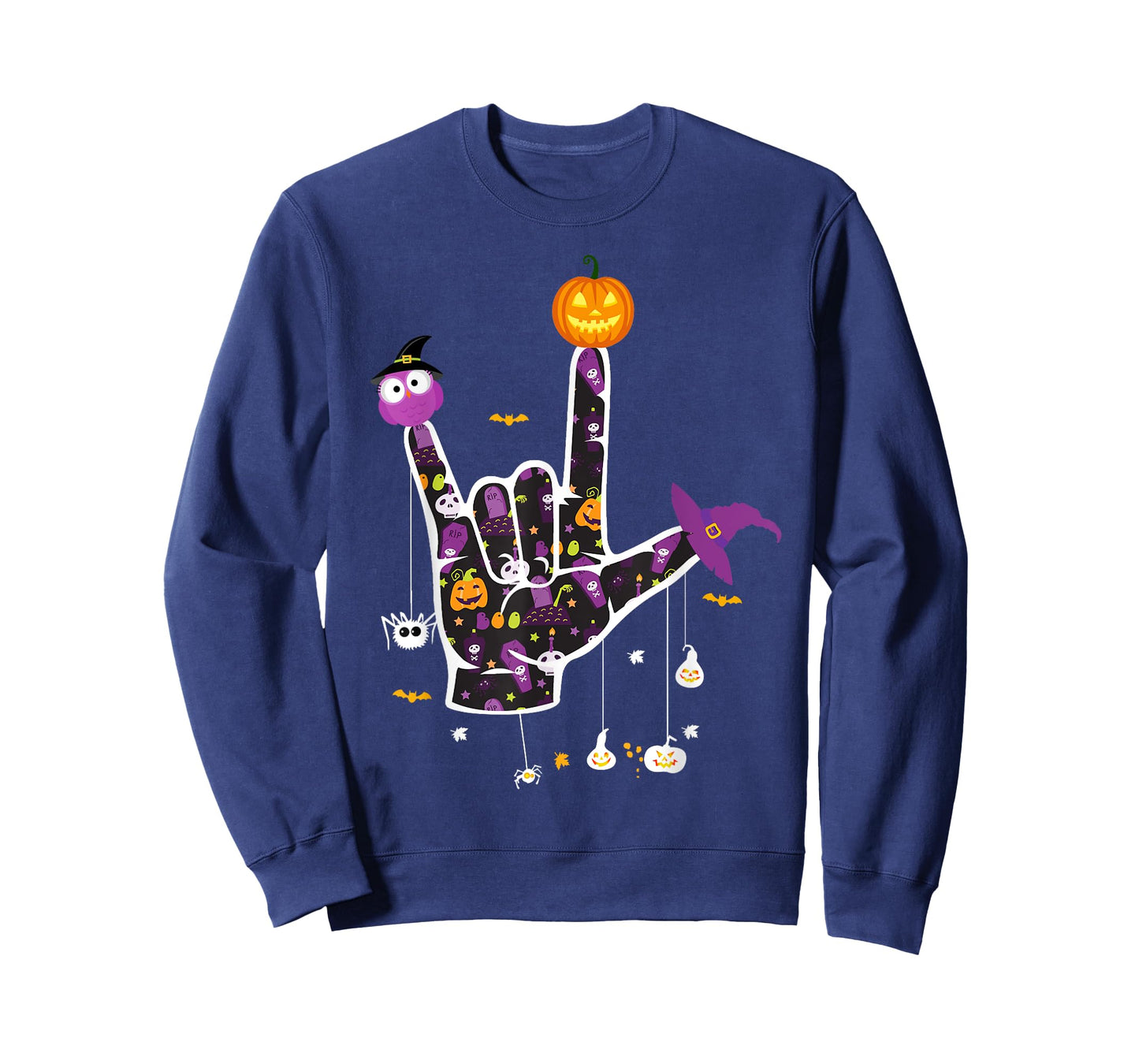 I Love You ASL Halloween Sign Language Halloween Gifts T-Shirt