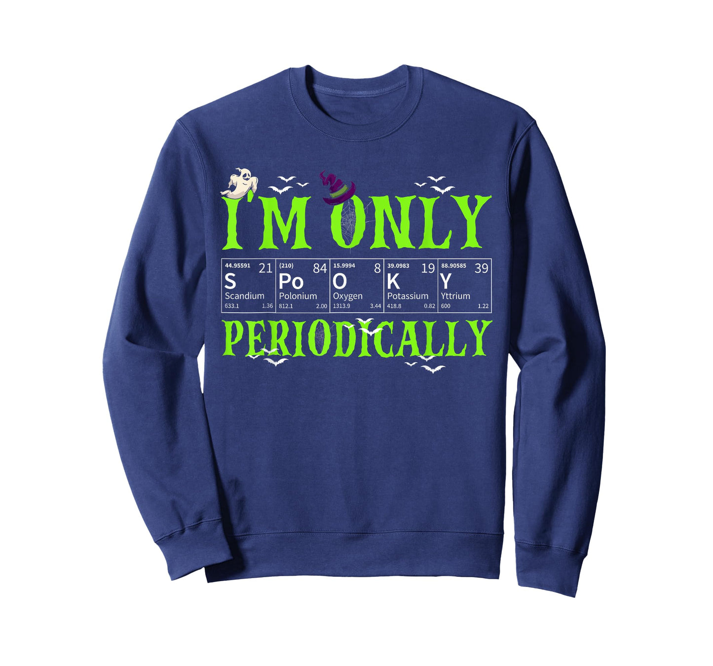 Only Spooky Periodically Funny Halloween Chemistry Teacher Men Women T-Shirt
