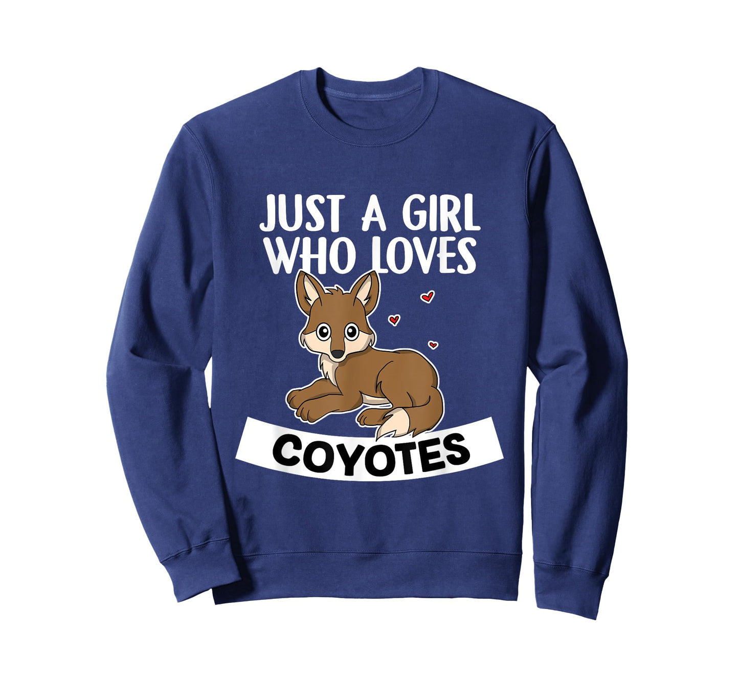 Just A Girl Who Loves Coyotes Cute Wolf Coyote Costume T-Shirt