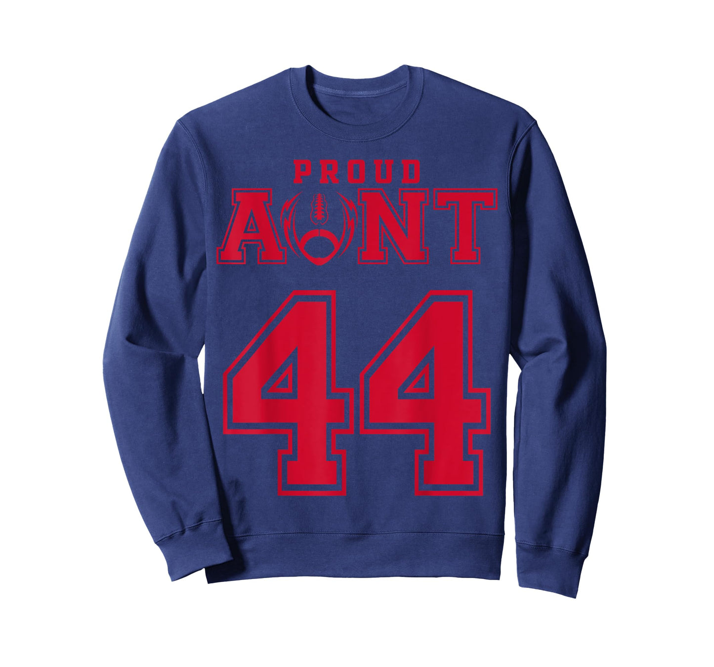 Custom Proud Football Aunt Number 44 R Personalized T-Shirt