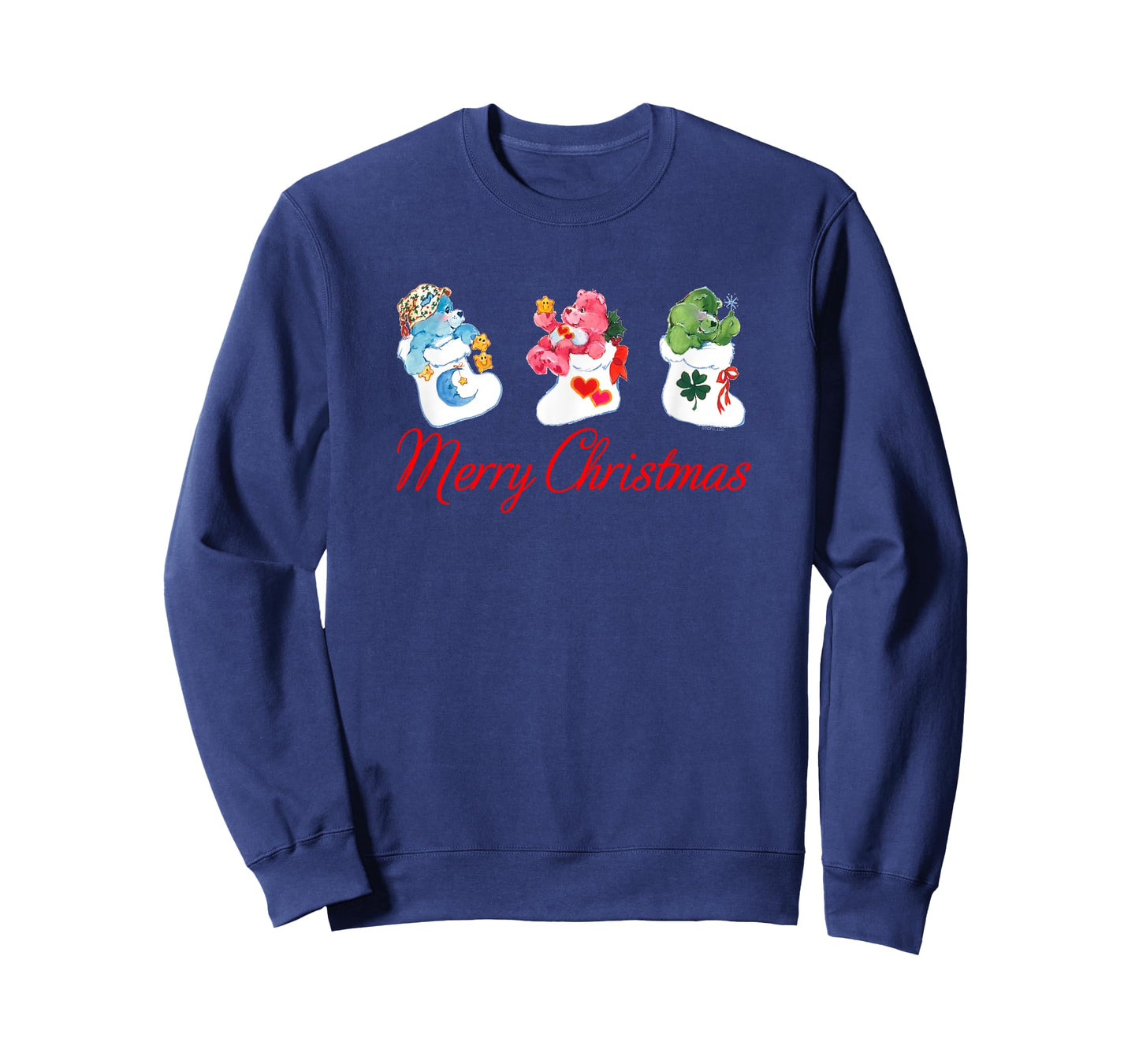 Care Bears Merry Christmas Stockings Retro Cartoon T-Shirt
