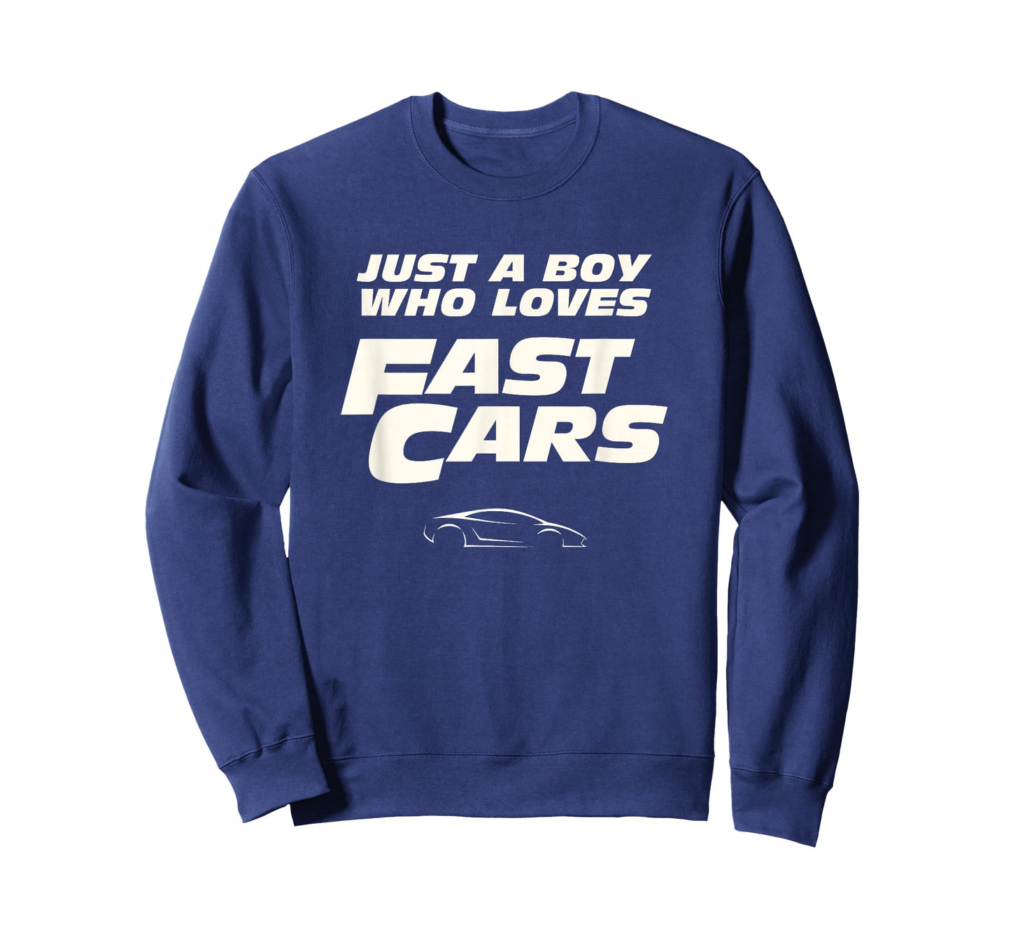 Fast Car Just A Boy Who Loves Fast Cars Funny Gift T-Shirt