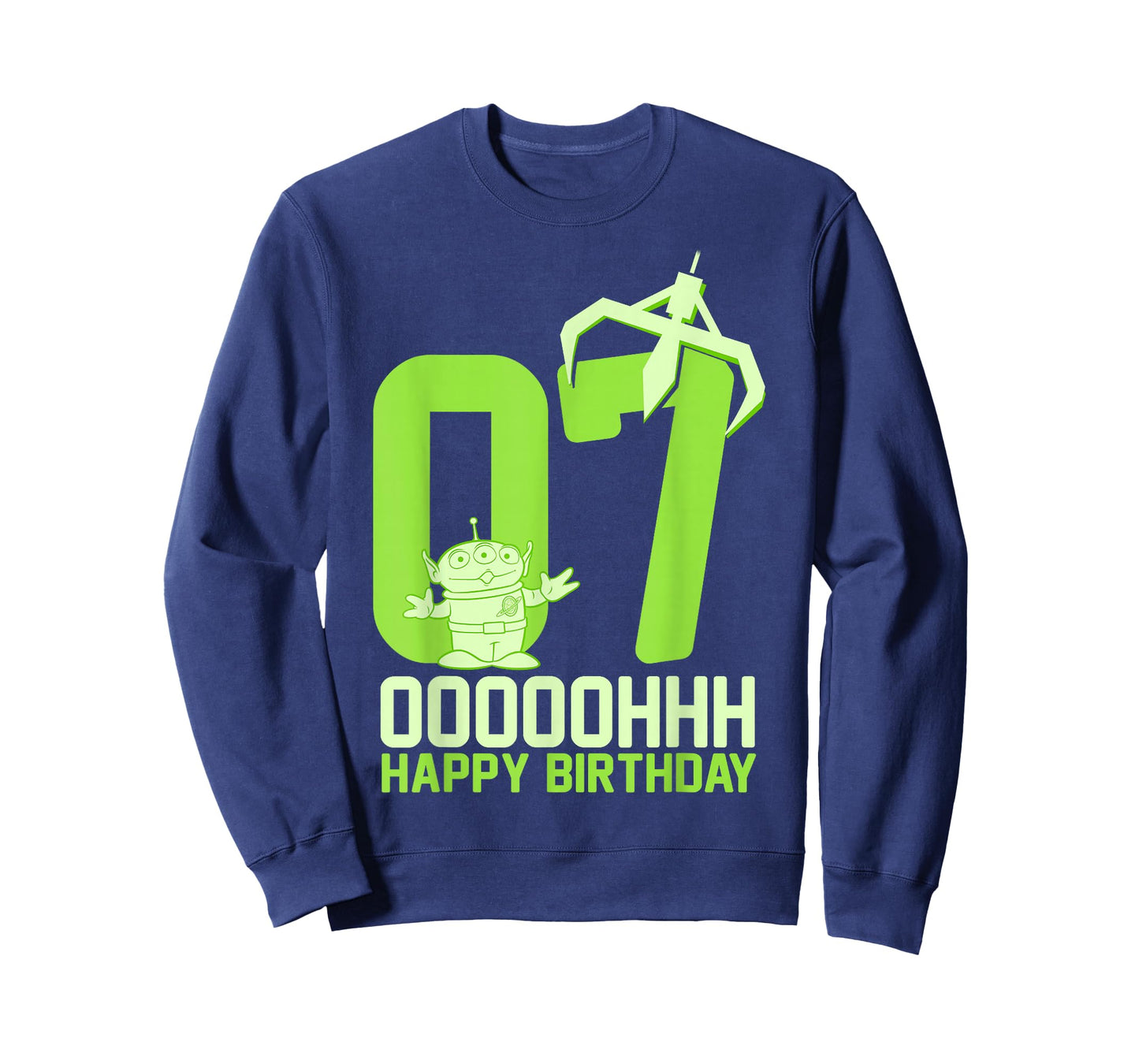Disney Pixar Toy Story Alien OOOOH Happy 7th Birthday T-Shirt