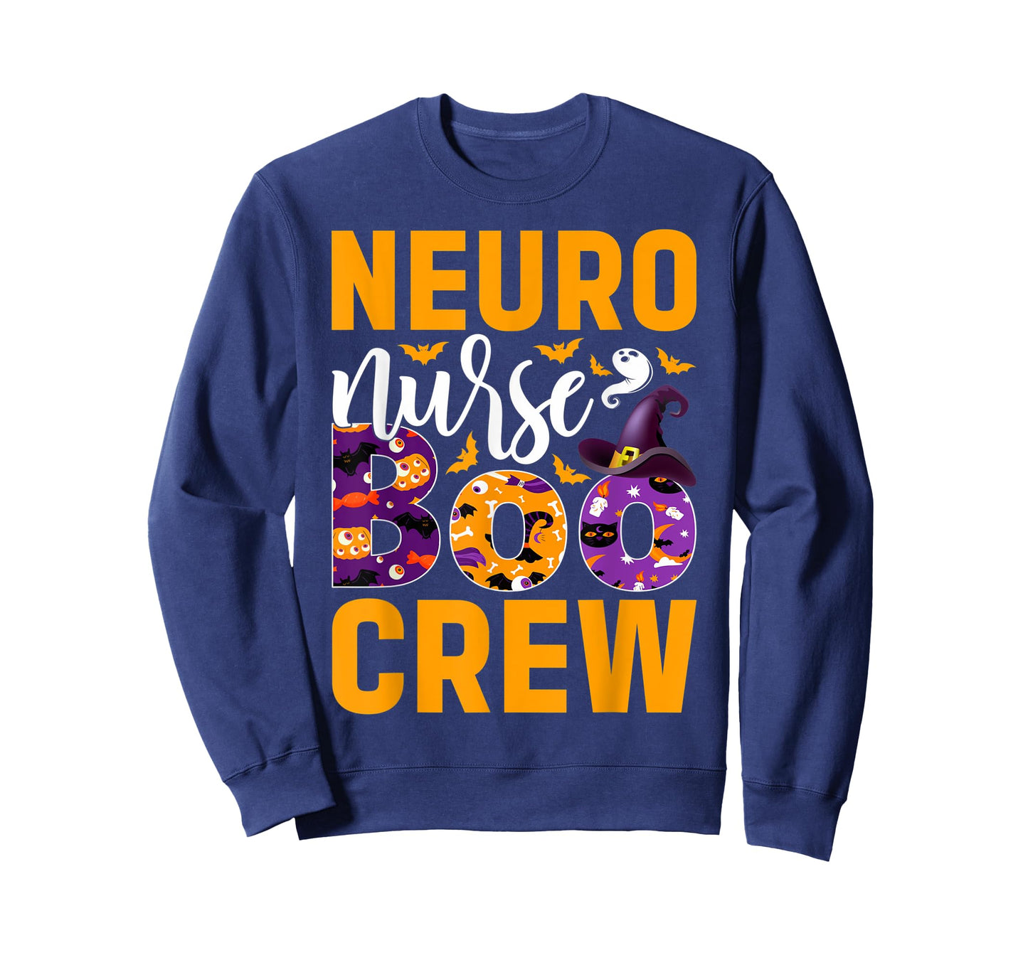 Cute Halloween Neuro Nurse - Boo Crew Nurse T-Shirt
