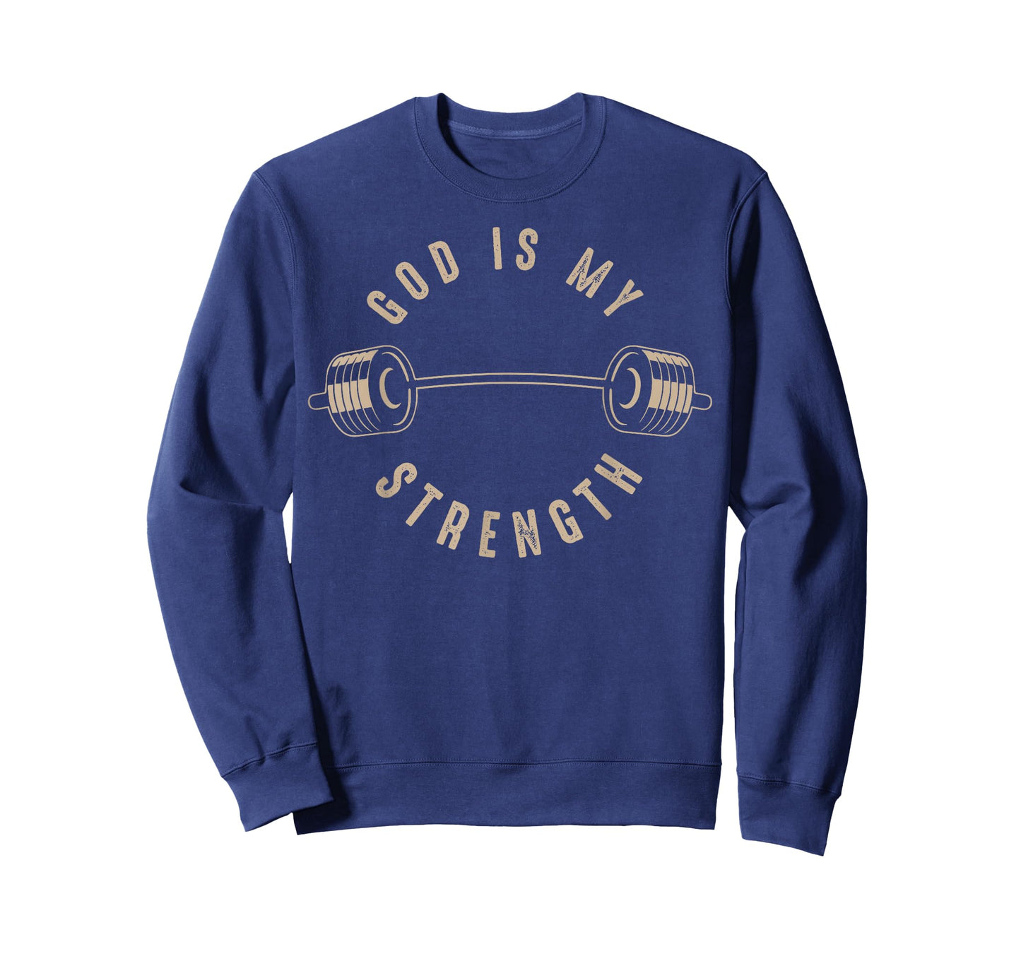 God Is My Strength | Cute God Is Rock Funny Gym Gift T-Shirt