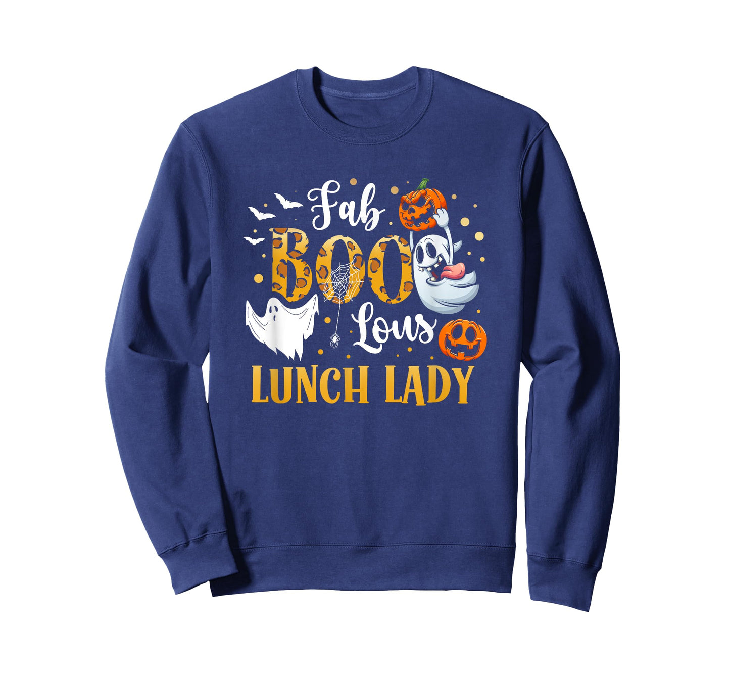 Spooky Fab Boo Lous Ghost Halloween Lunch Lady T-Shirt